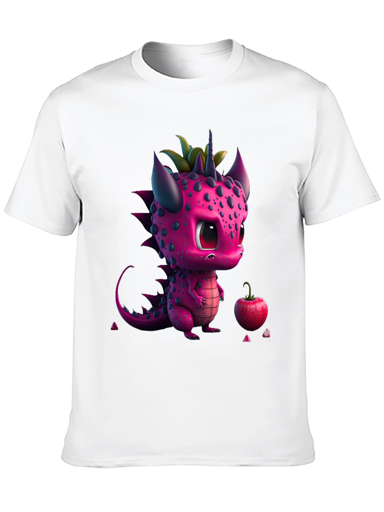 Cute Pink Dragon Graphic Tee - Whimsical Design