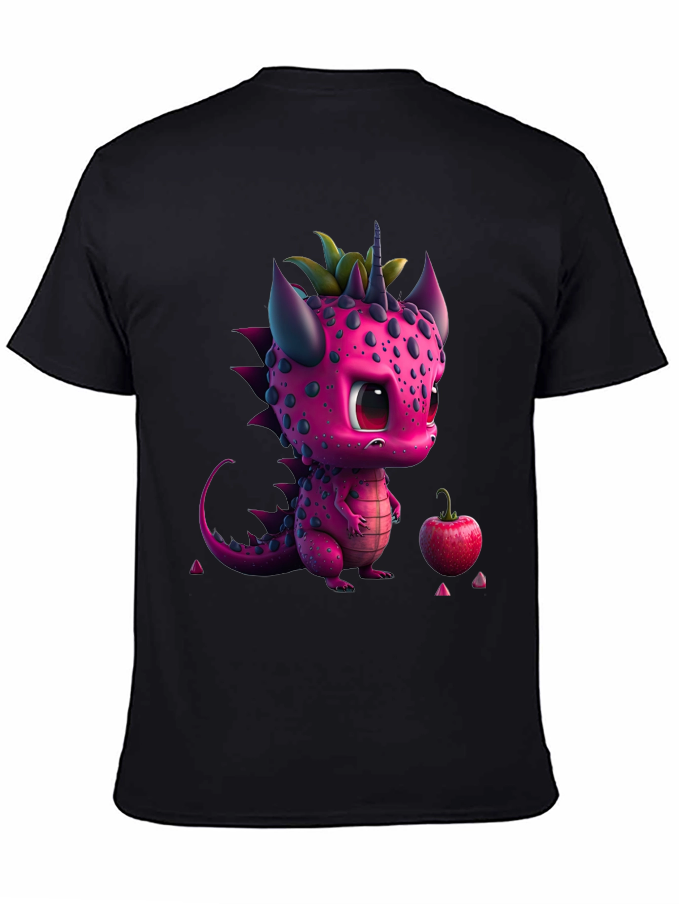 Cute Pink Dragon Graphic Tee - Whimsical Design