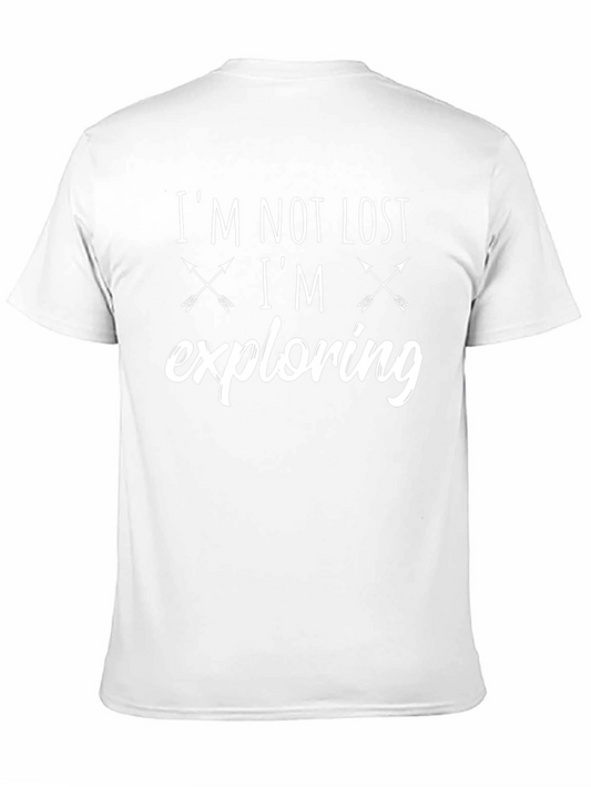 Im Not Lost Im Exploring Black T-Shirt