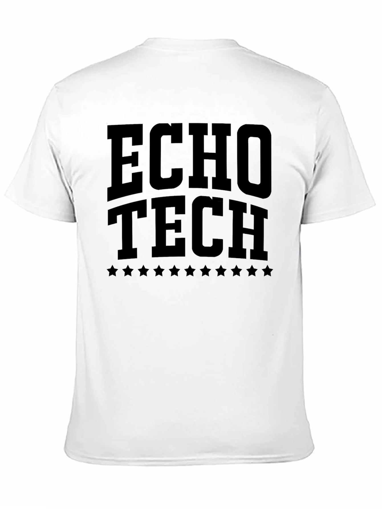 Echo Tech Mens Black Graphic T-Shirt