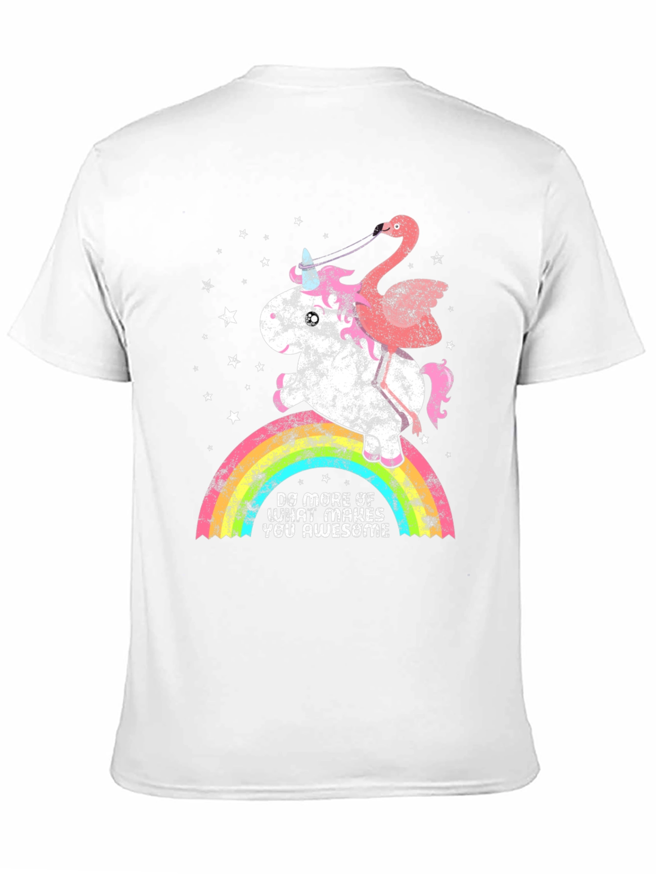 Unicorn & Flamingo Rainbow Graphic Tee