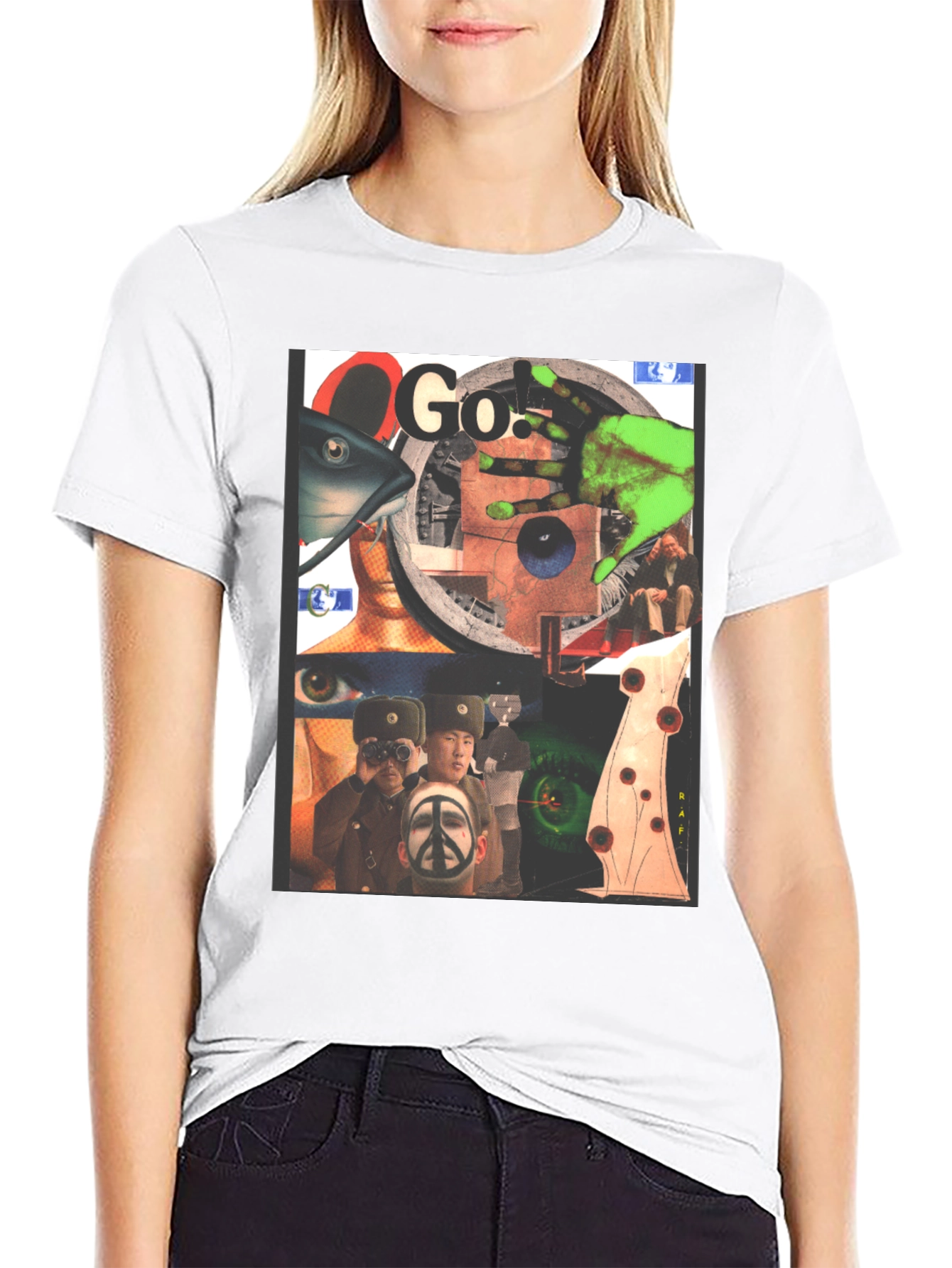 Graphic Print Black T-Shirt