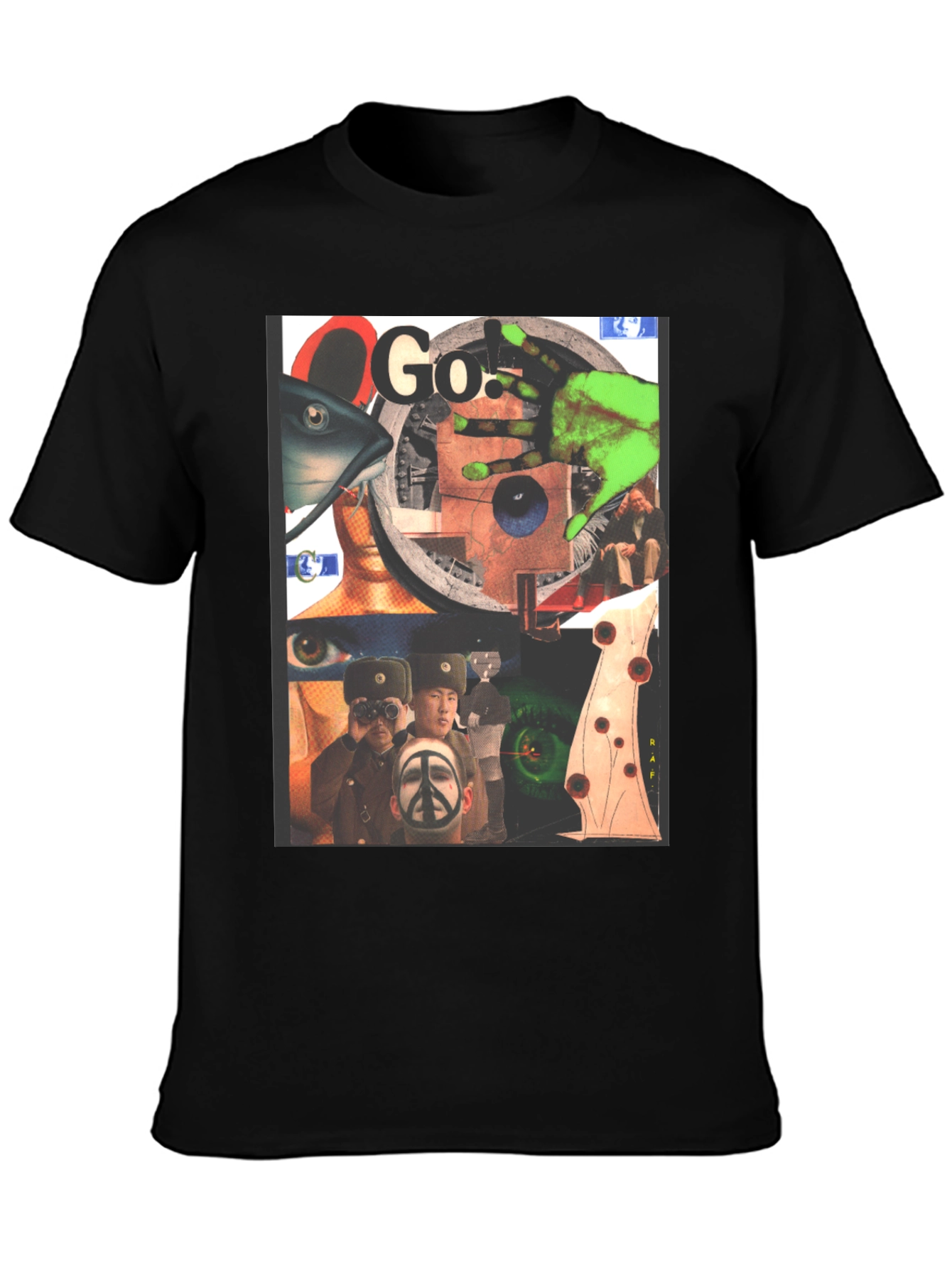 Graphic Print Black T-Shirt