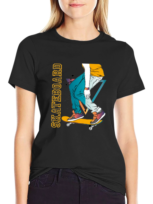 Skateboarder Graphic Tee - Cool Casual Style