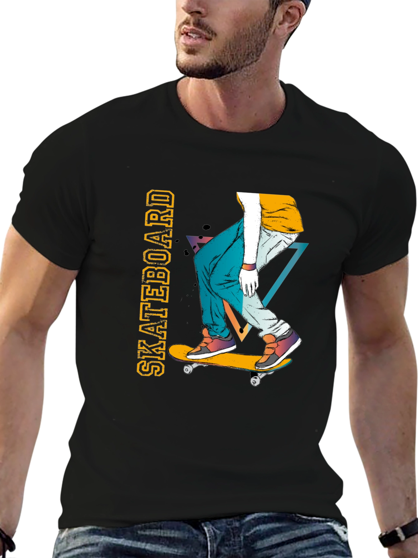 Skateboarder Graphic Tee - Cool Casual Style