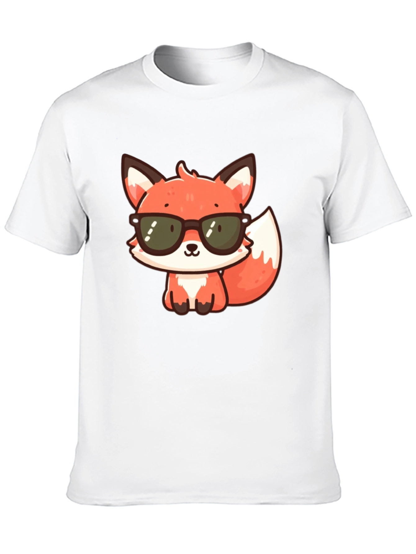 Cool Fox Graphic T-Shirt - Black Cotton Tee