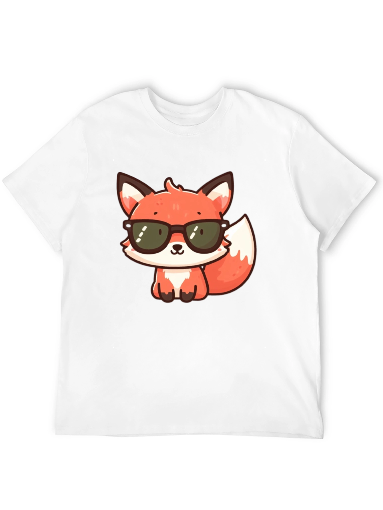 Cool Fox Graphic T-Shirt - Black Cotton Tee