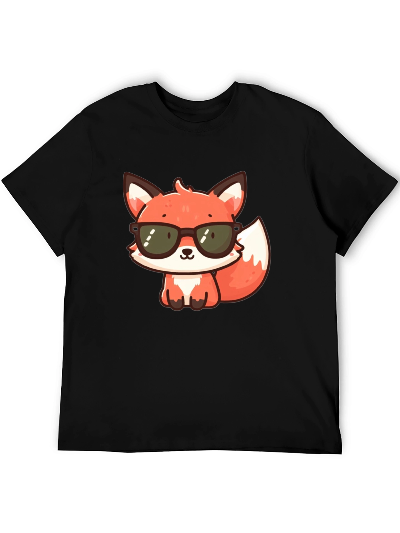 Cool Fox Graphic T-Shirt - Black Cotton Tee
