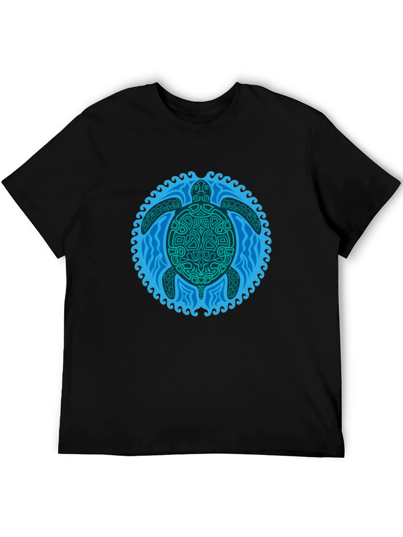 Turtle Graphic Black T-Shirt