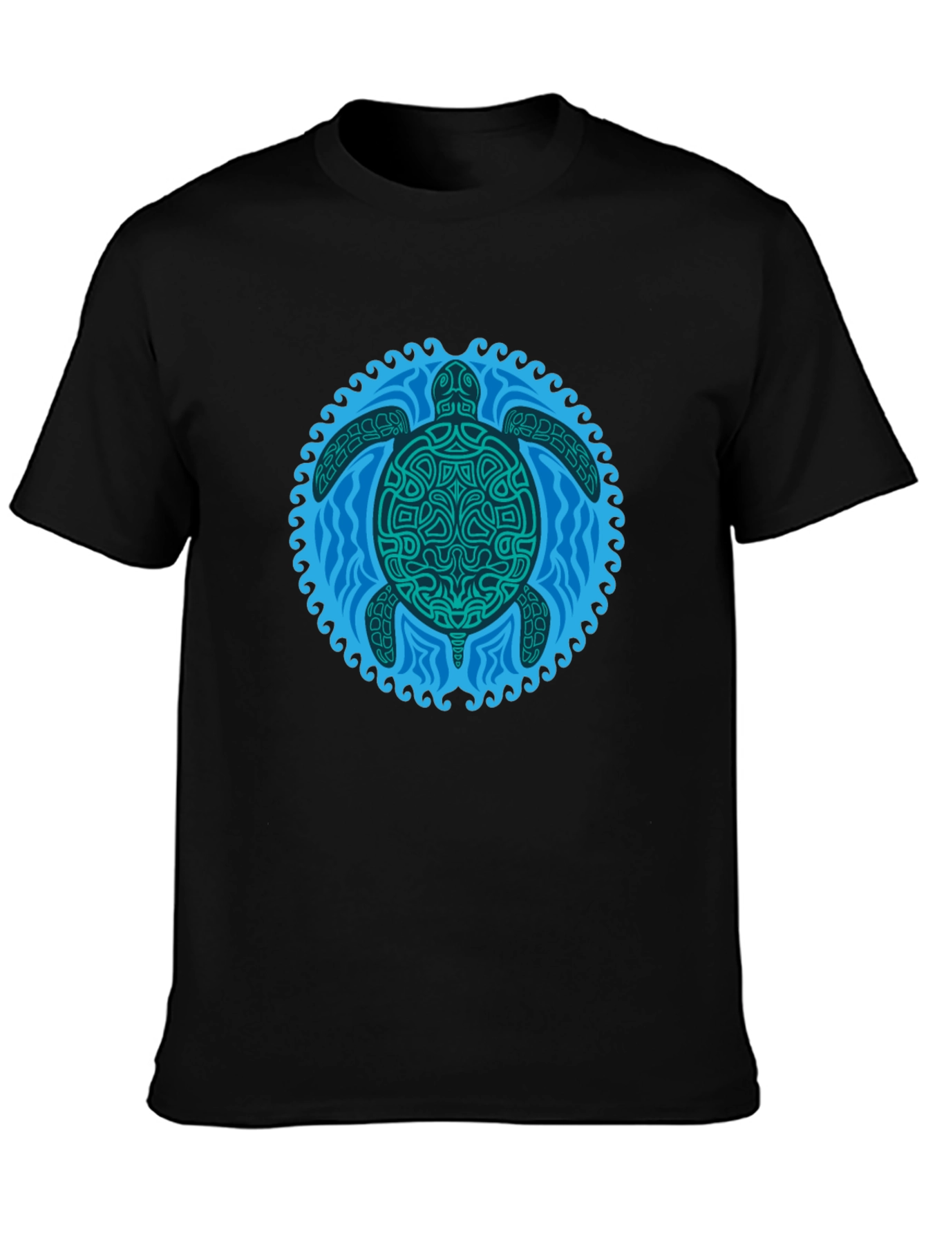 Turtle Graphic Black T-Shirt