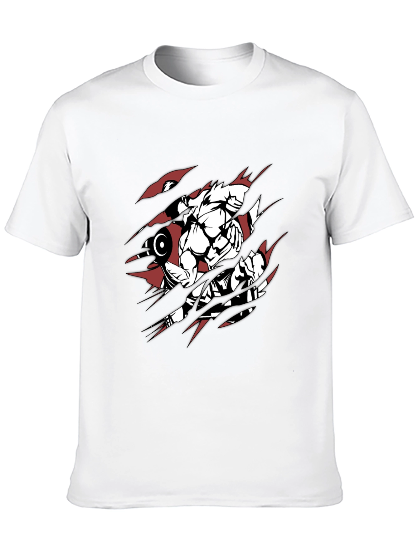 Gym Beast Mode Graphic Tee - Black Cotton