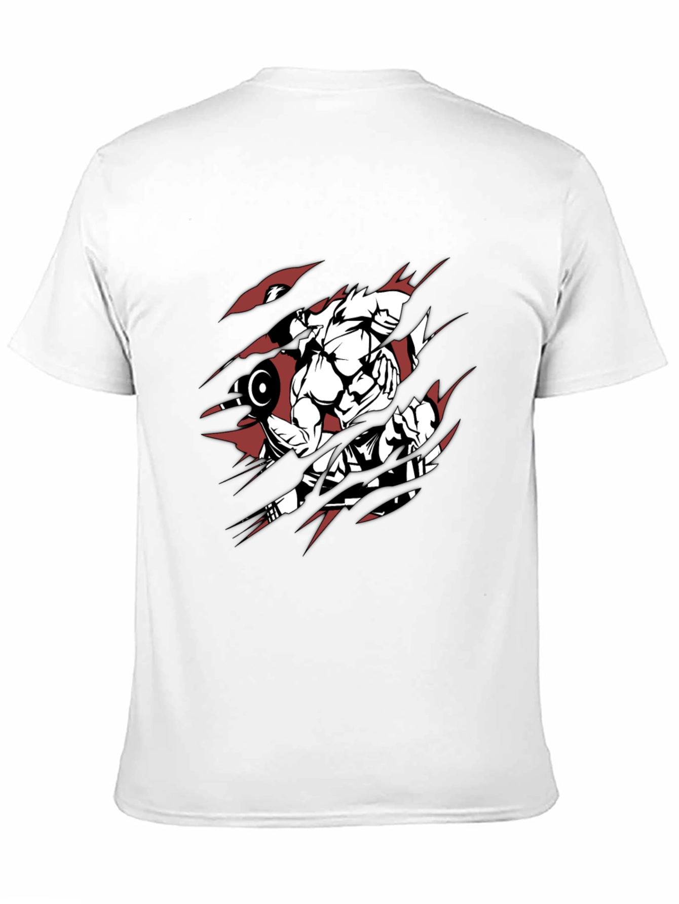 Gym Beast Mode Graphic Tee - Black Cotton