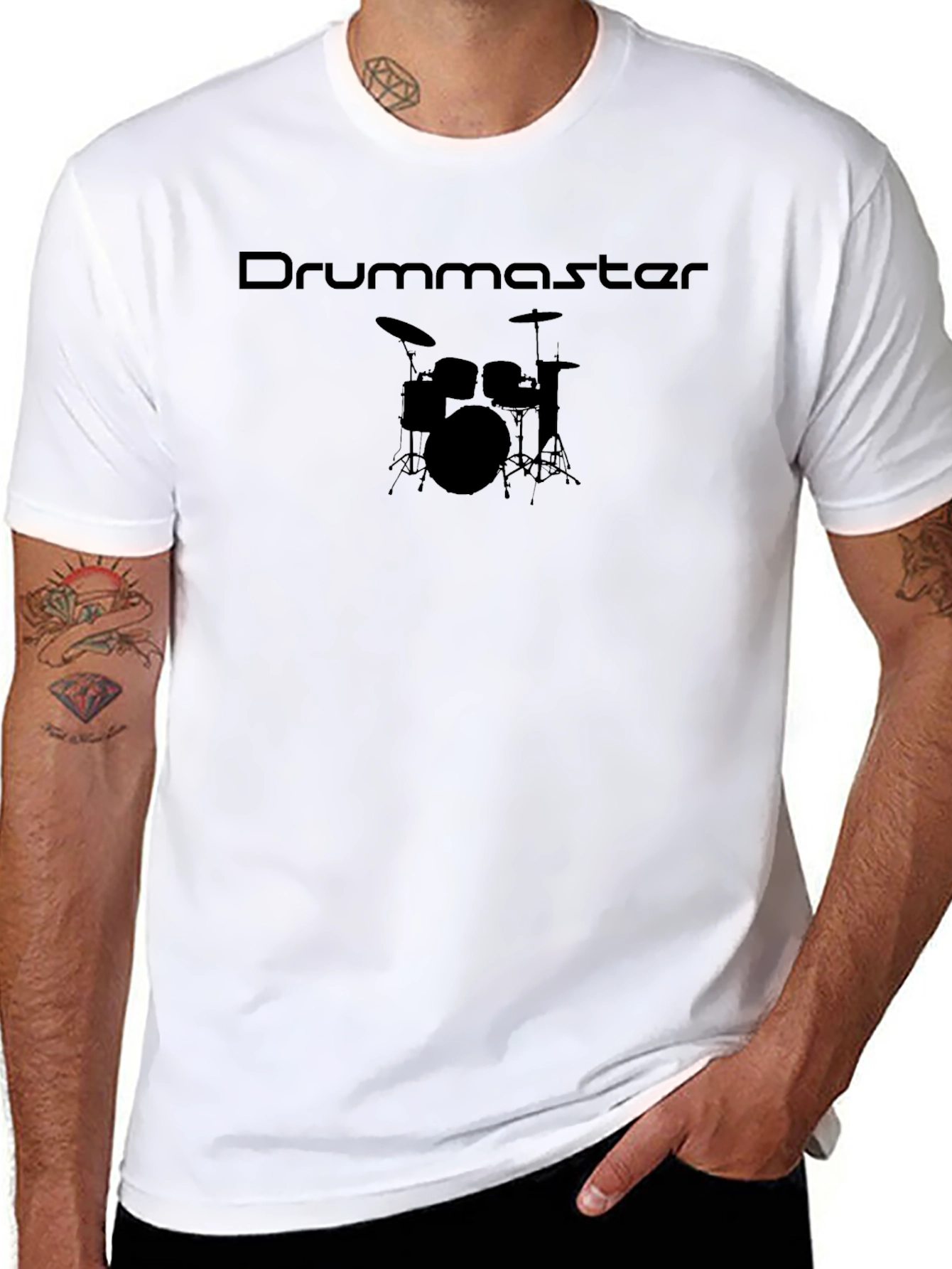 Drummaster Black T-Shirt - Musician Apparel