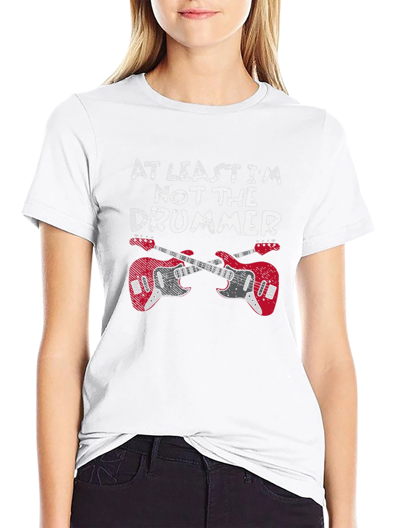 At Least Im Not The Drummer Guitar T-Shirt