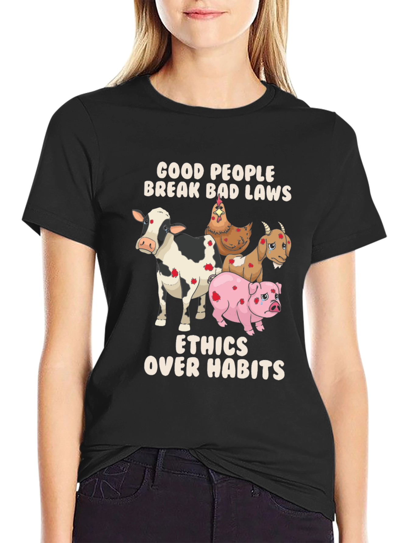 Ethical Lifestyle T-Shirt: Good People Break Bad Laws
