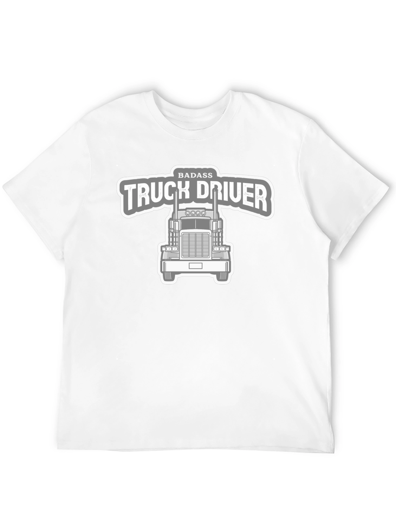 Badass Truck Driver Graphic Tee - Black