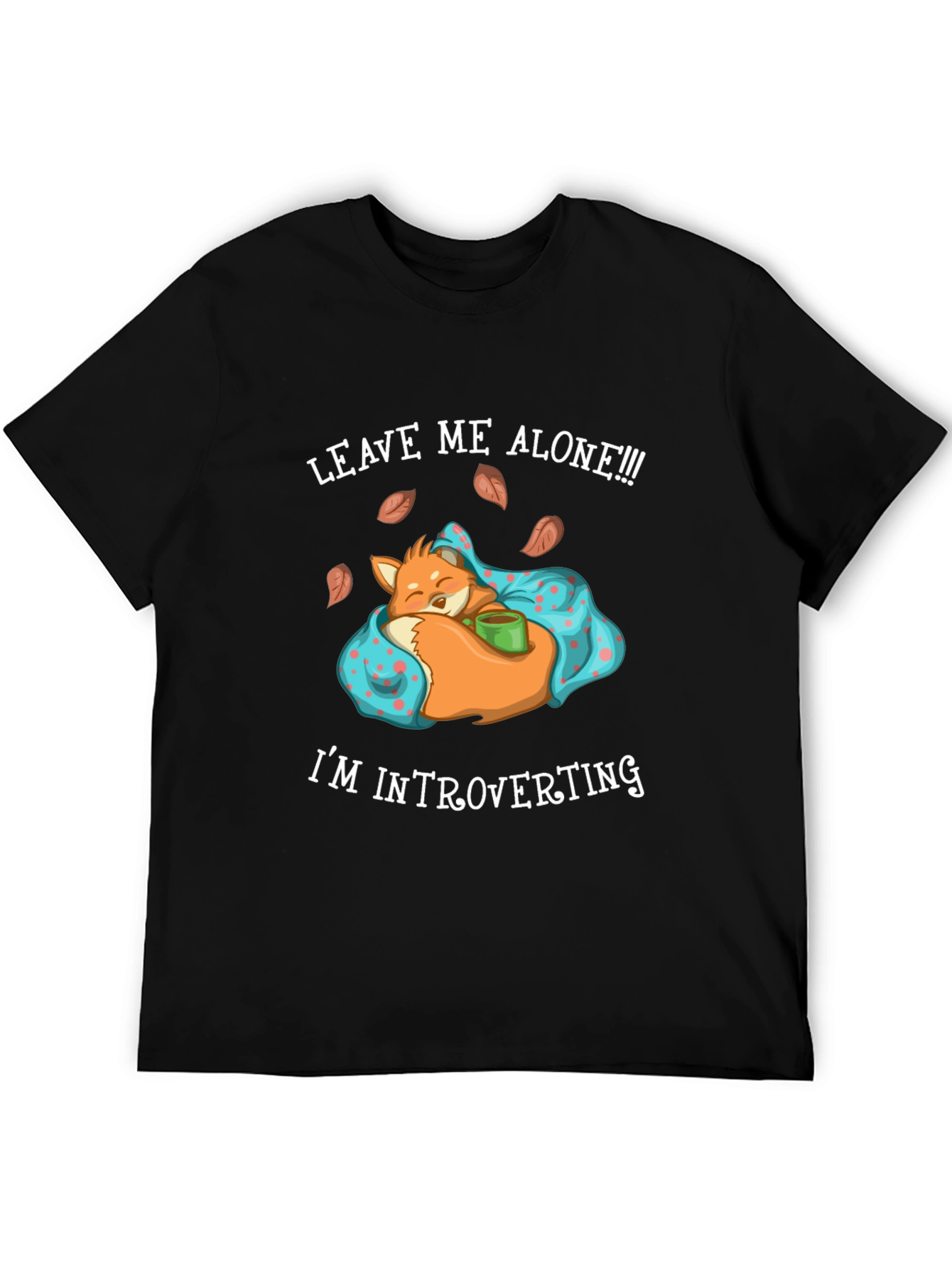 Introverting Fox Graphic Tee - Leave Me Alone!