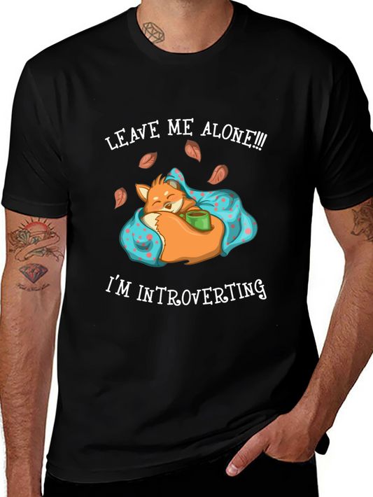Introverting Fox Graphic Tee - Leave Me Alone!