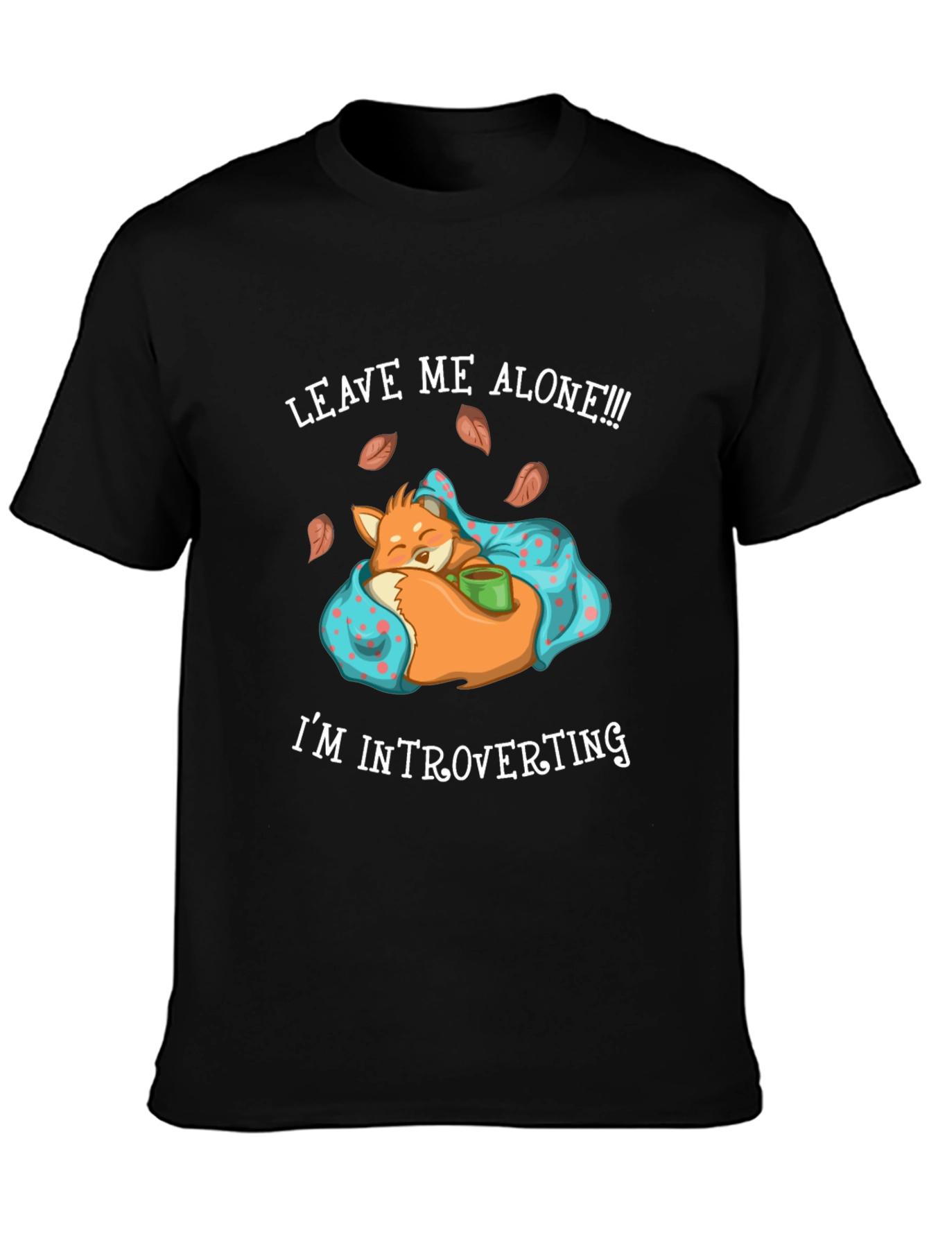 Introverting Fox Graphic Tee - Leave Me Alone!