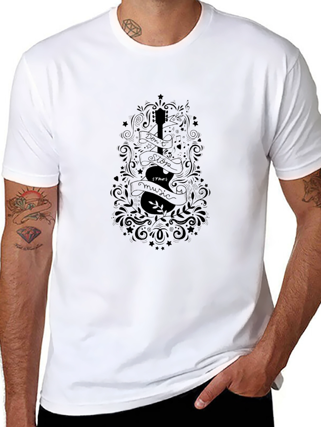 Dont Stop The Music Black T-Shirt