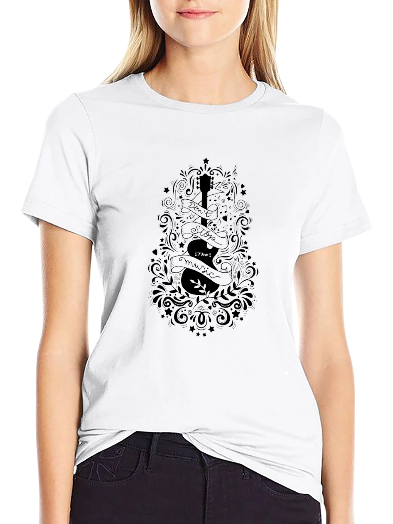 Dont Stop The Music Black T-Shirt