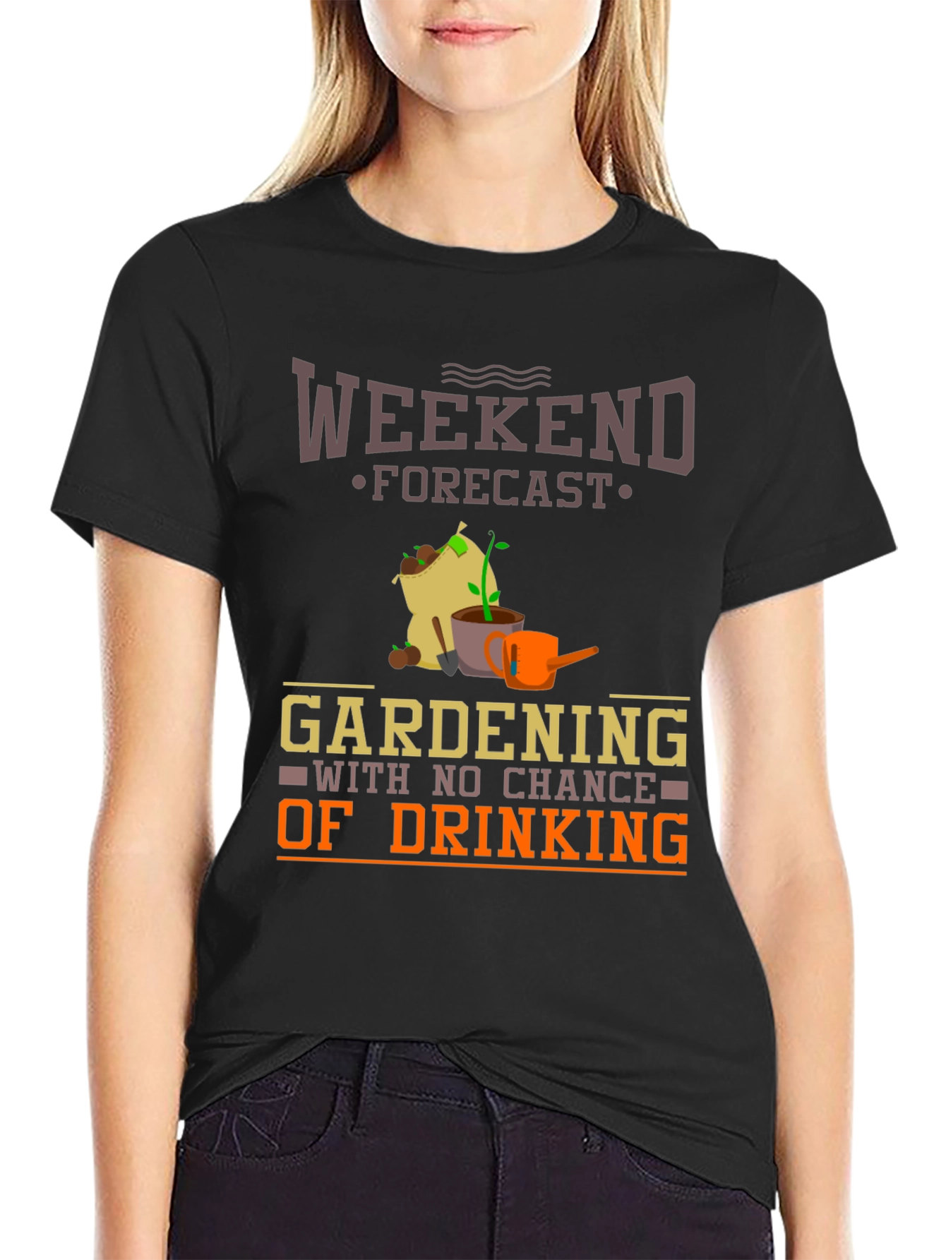 Weekend Gardening T-Shirt - No Chance of Drinking!