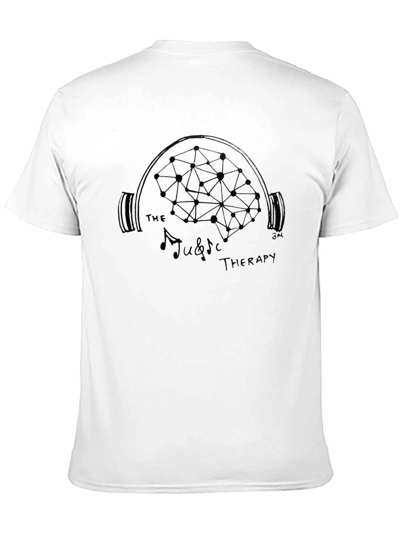 Music Therapy Brain Graphic T-Shirt