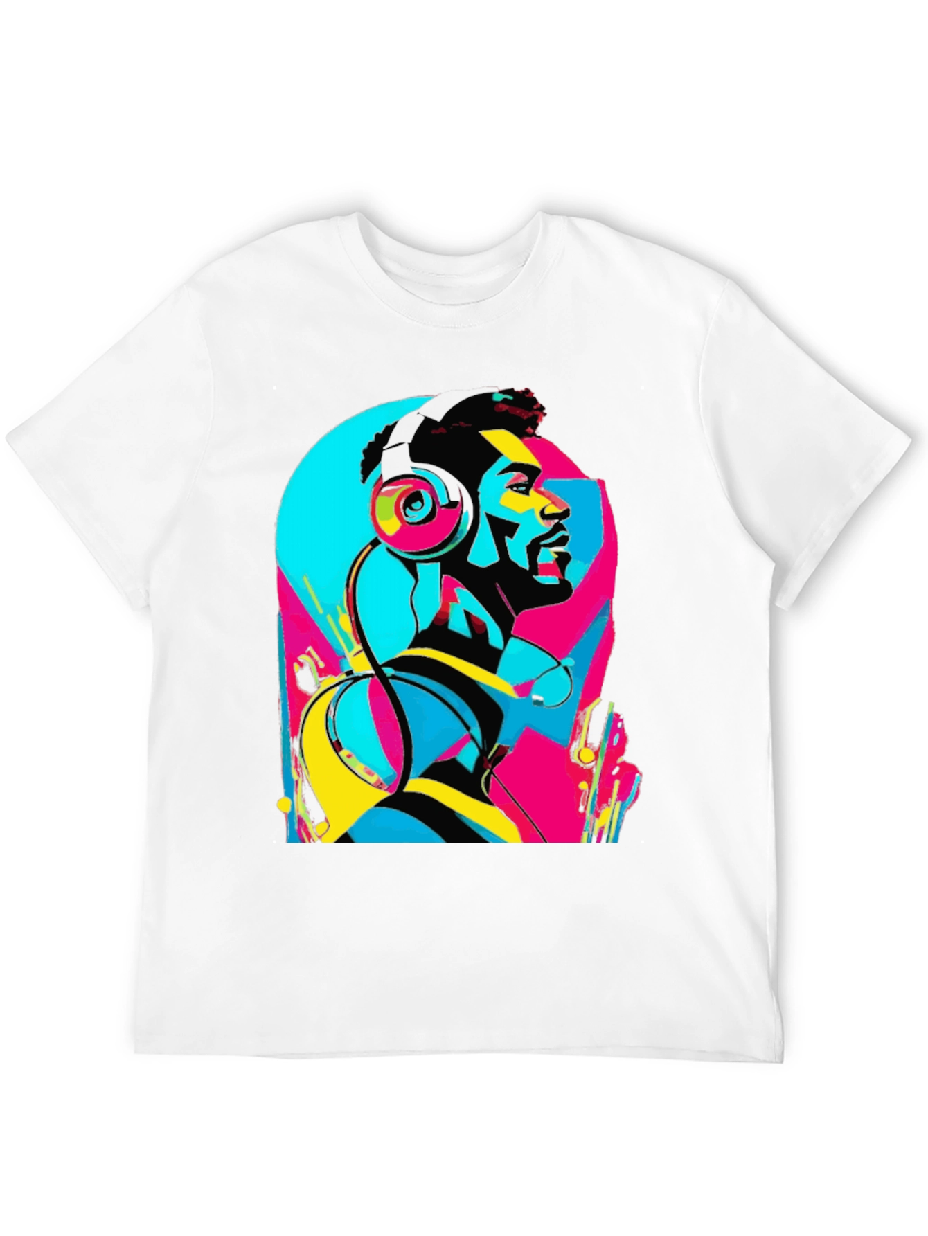 Abstract Music Lover Graphic Tee