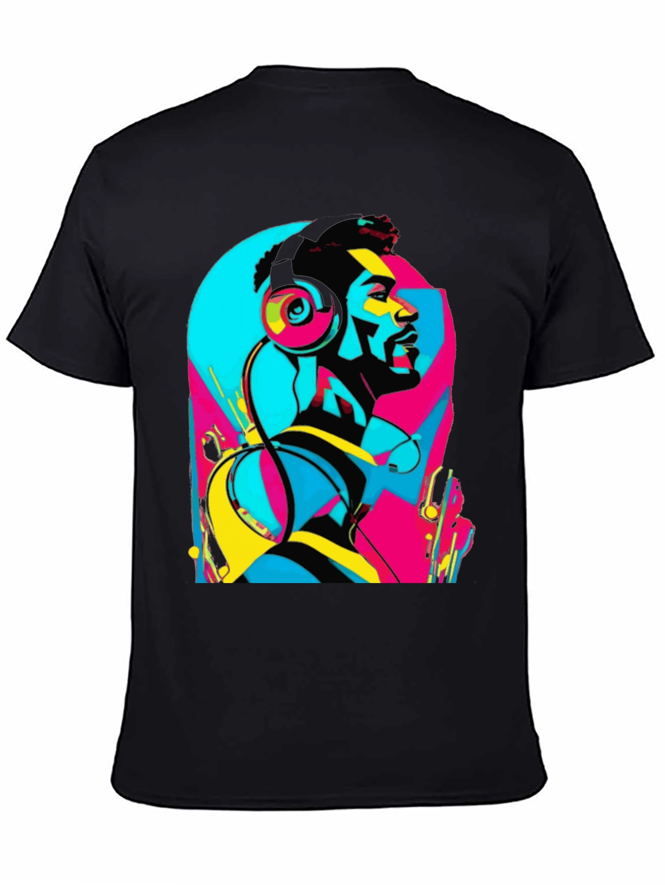 Abstract Music Lover Graphic Tee