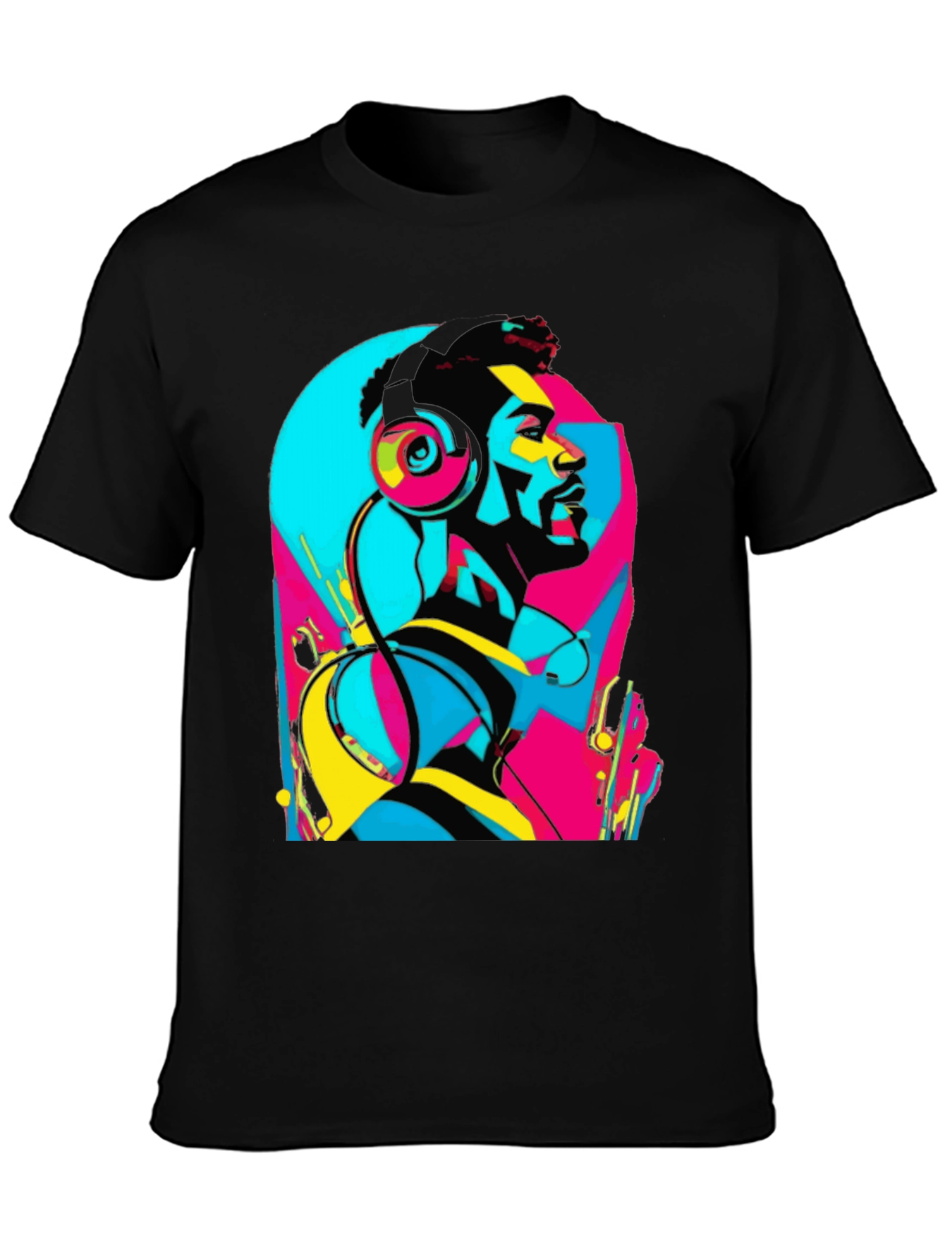 Abstract Music Lover Graphic Tee