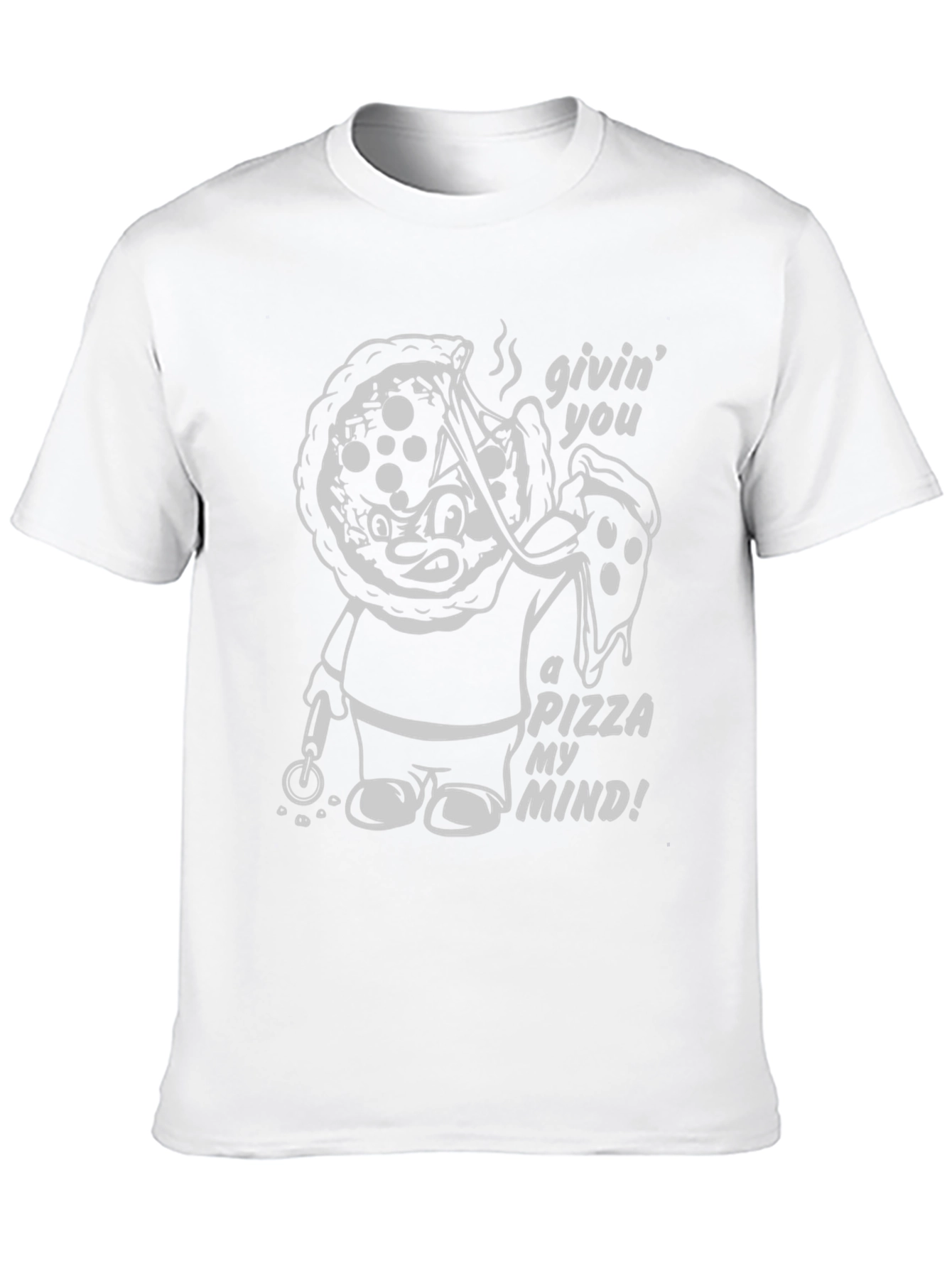 Pizza My Mind Graphic T-Shirt - Black