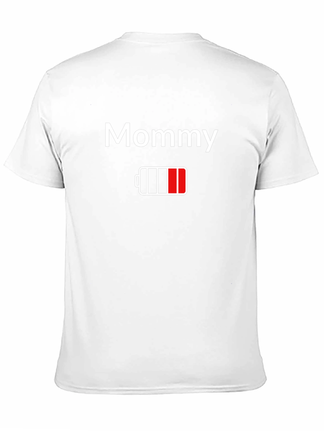 Mommy Low Battery Black Graphic T-Shirt