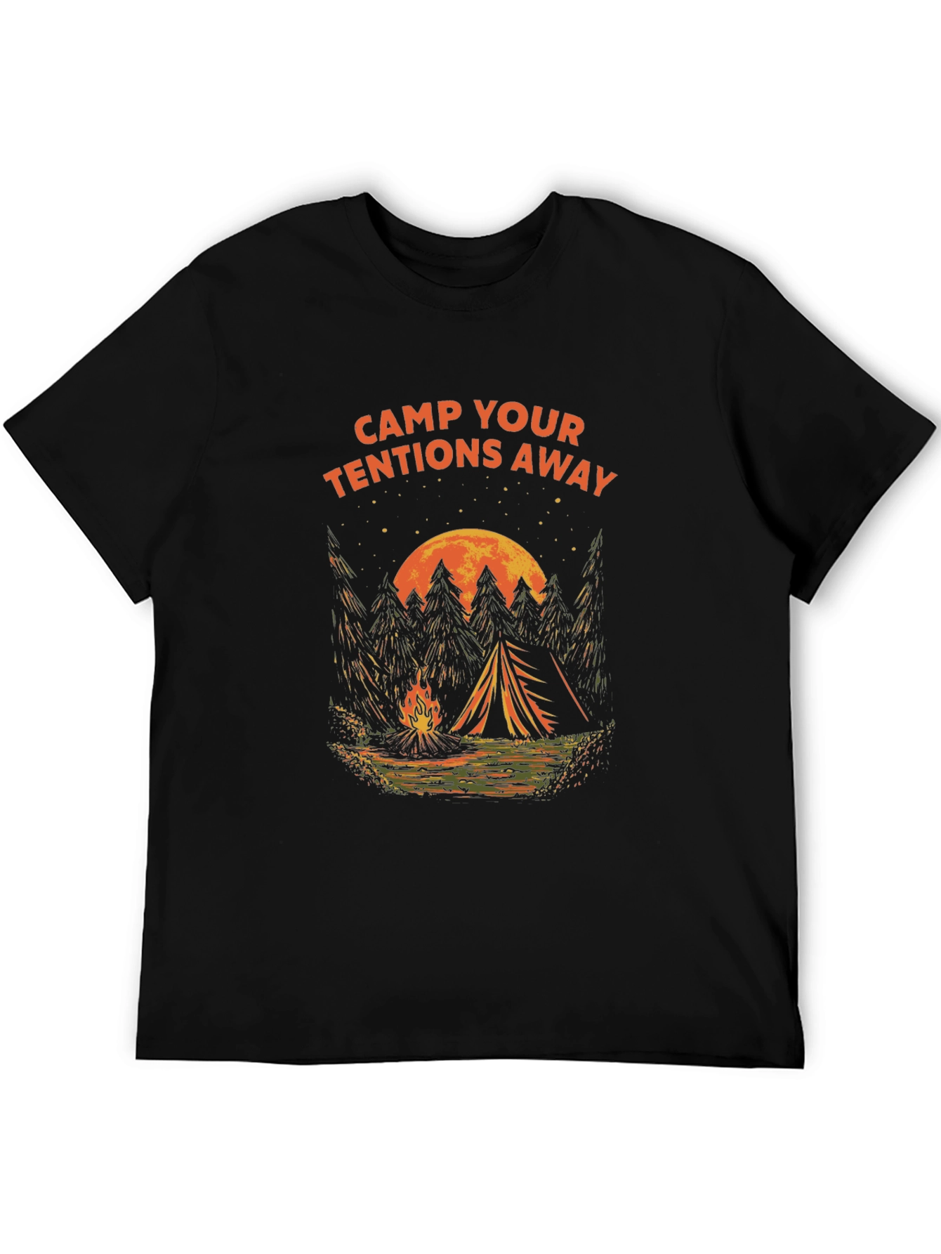 Camp Your Tentions Away Graphic Tee