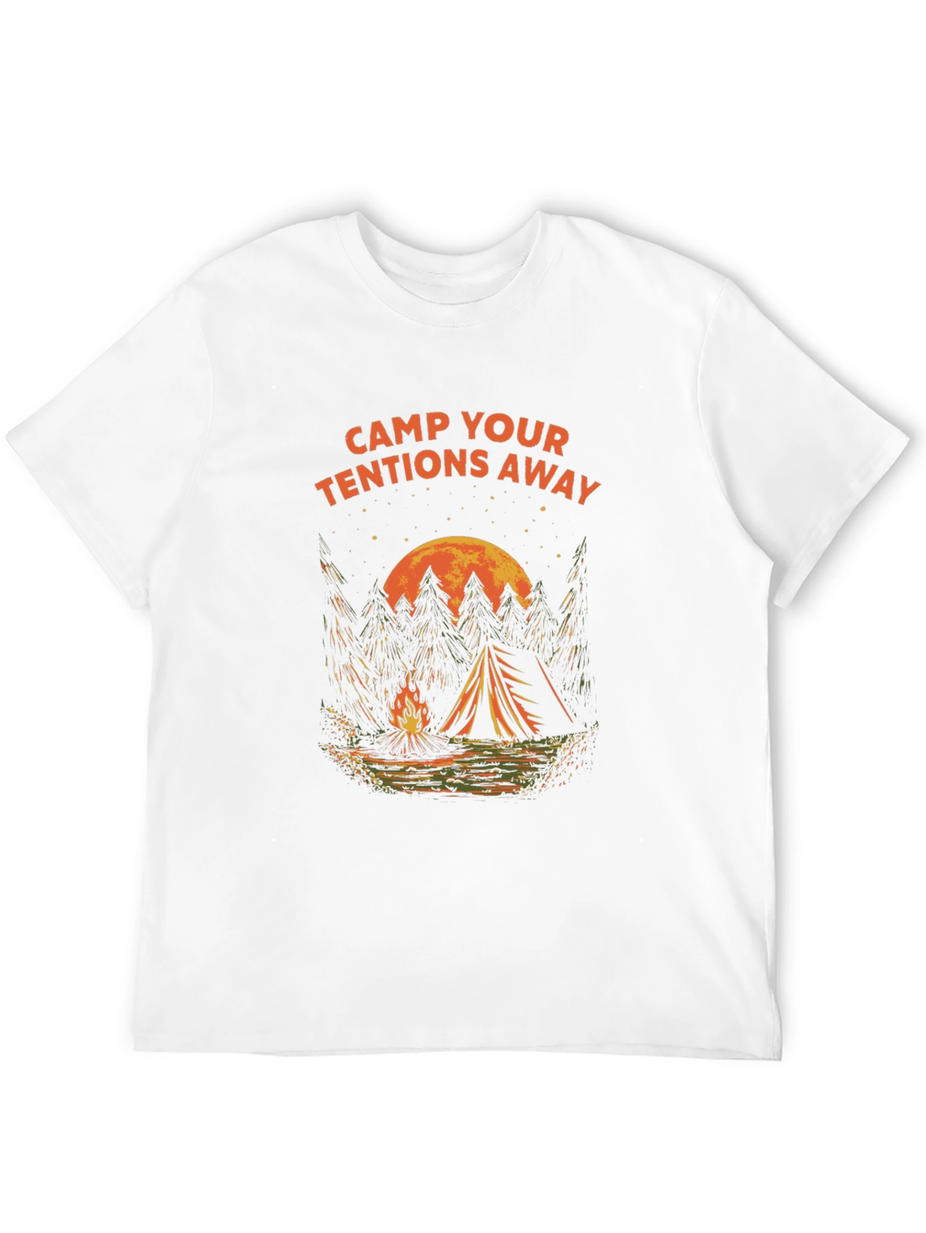Camp Your Tentions Away Graphic Tee