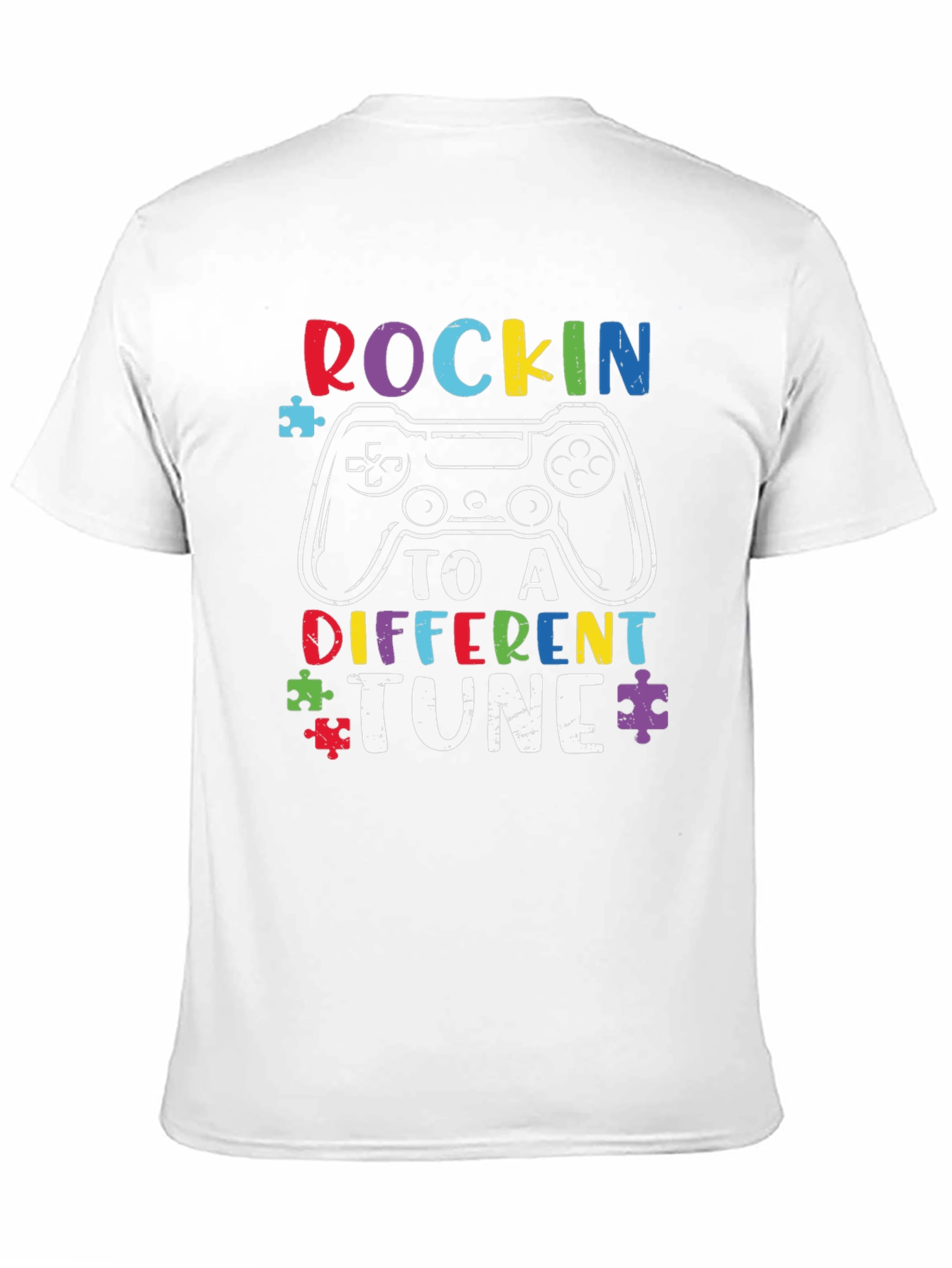Rockin to a Different Tune Autism Gaming T-Shirt
