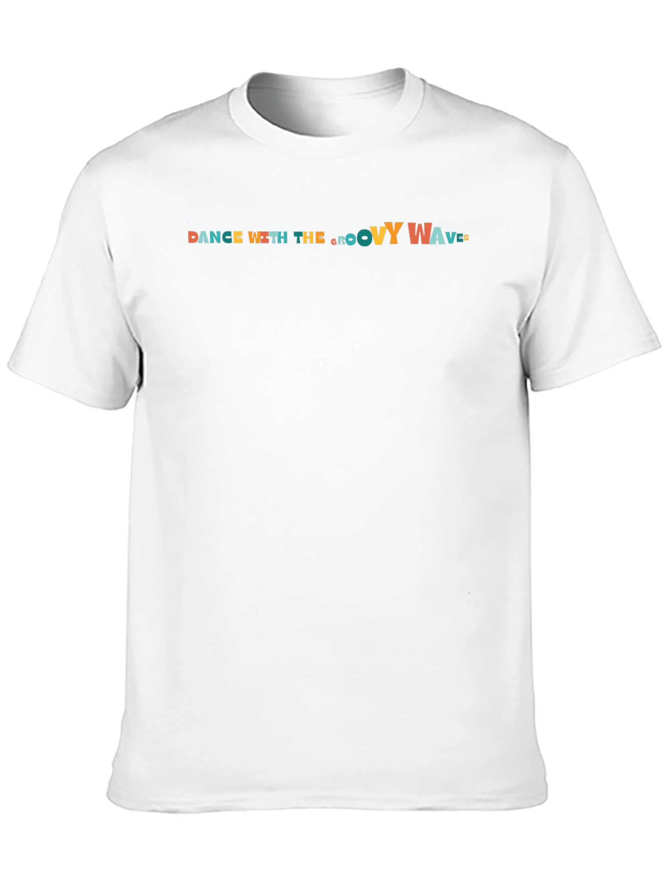 Dance With The Groovy Waves Black T-Shirt