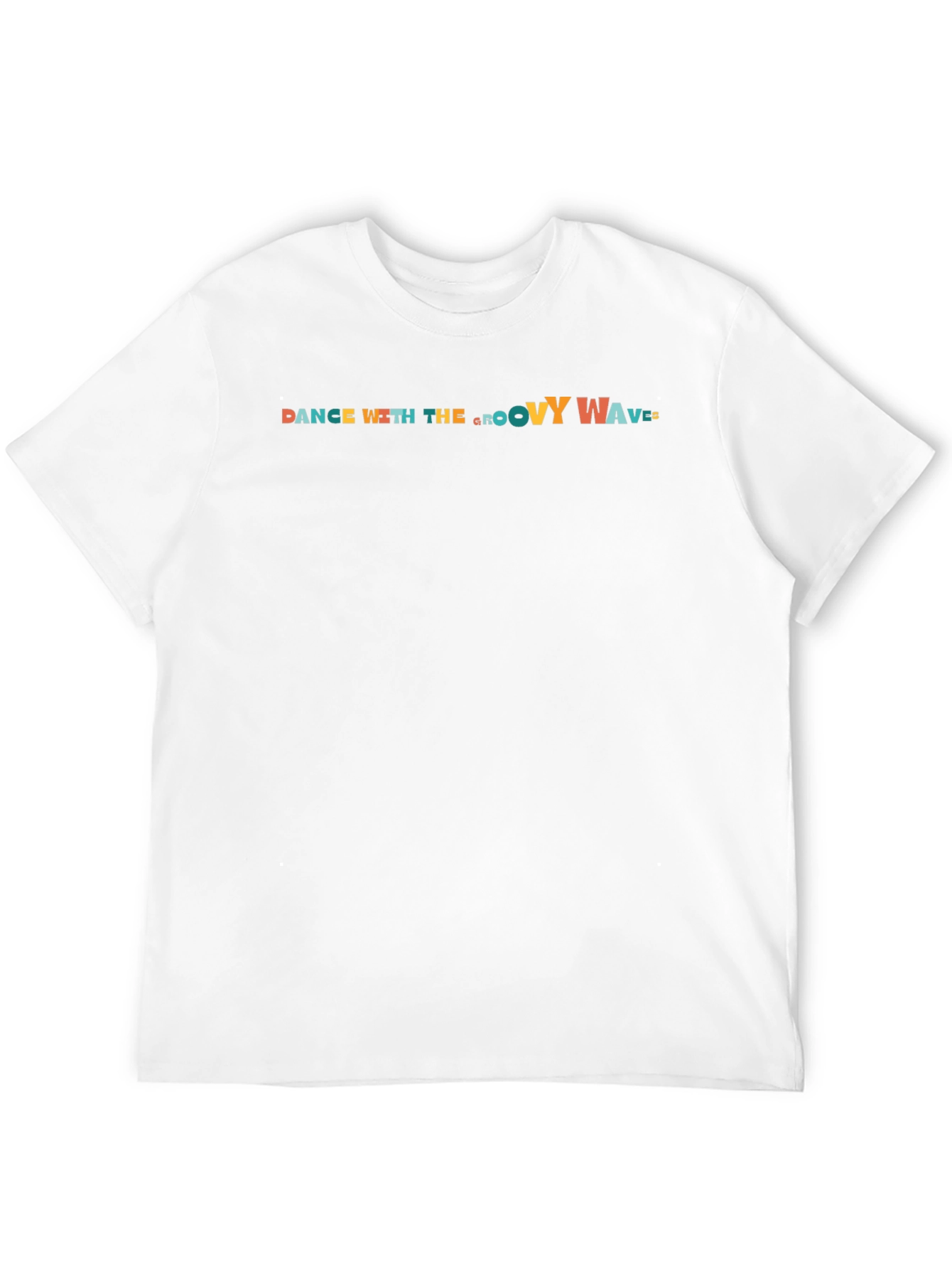 Dance With The Groovy Waves Black T-Shirt