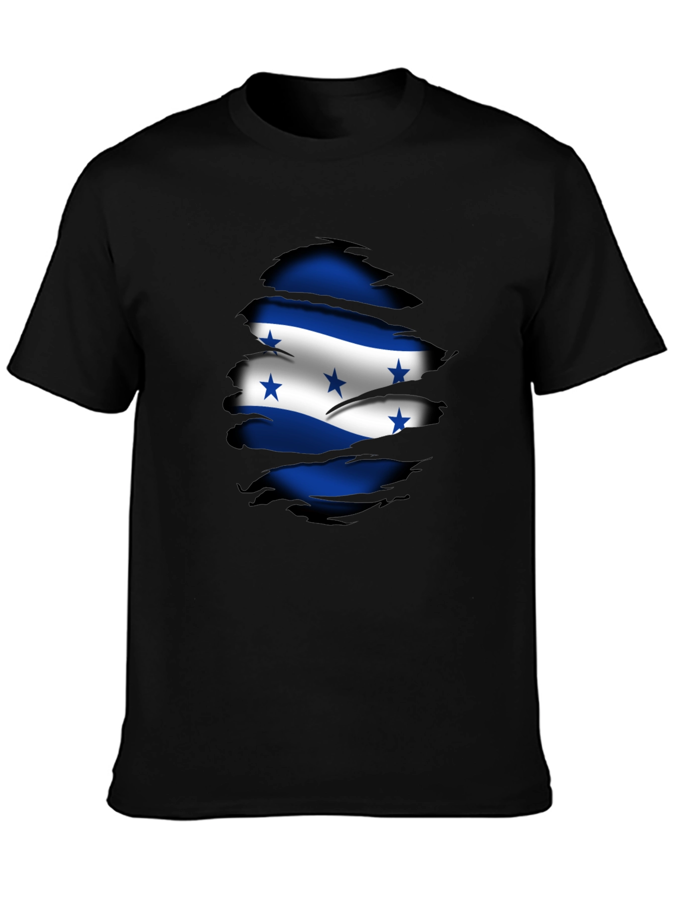 Honduras Flag Ripped T-Shirt - Country Pride