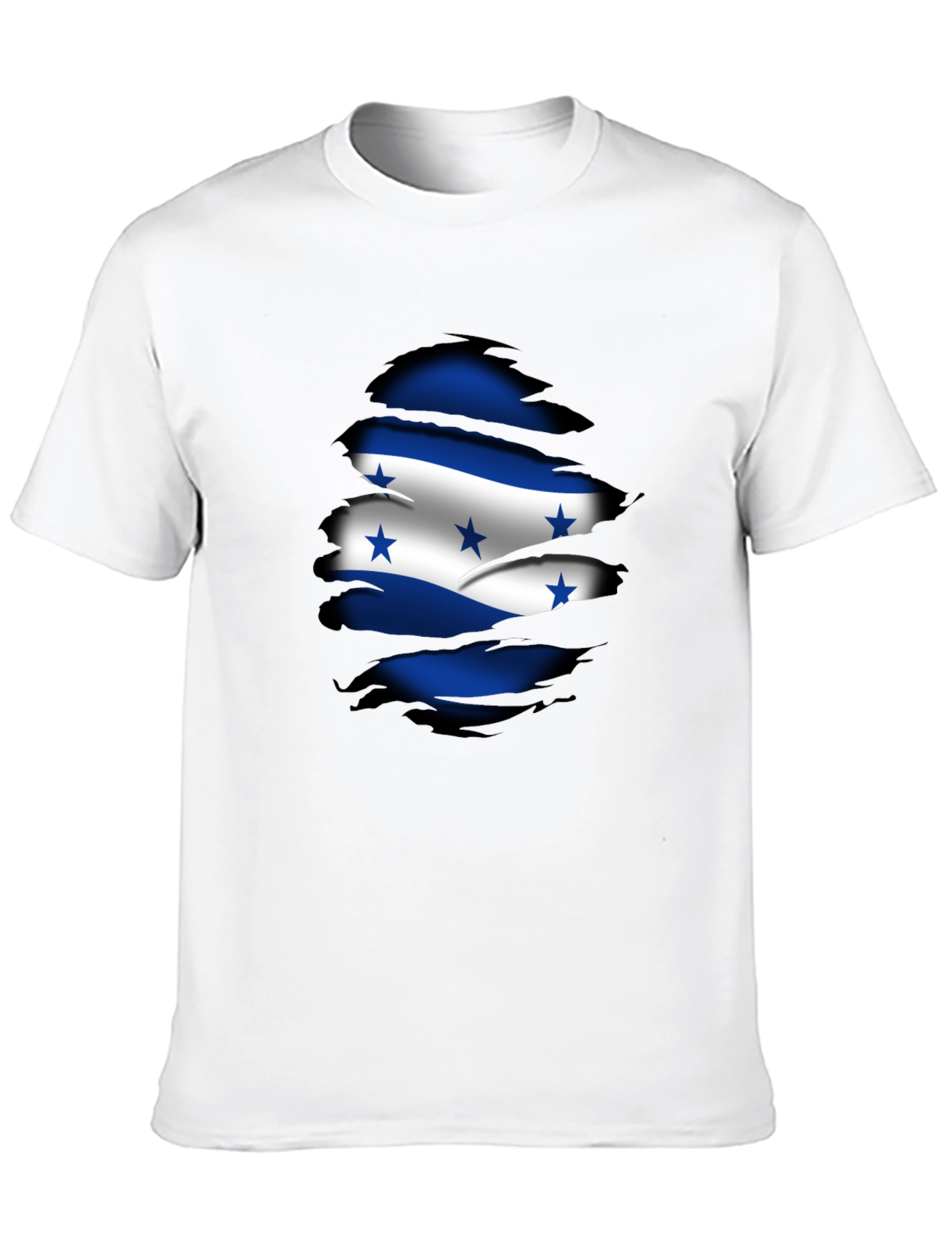 Honduras Flag Ripped T-Shirt - Country Pride