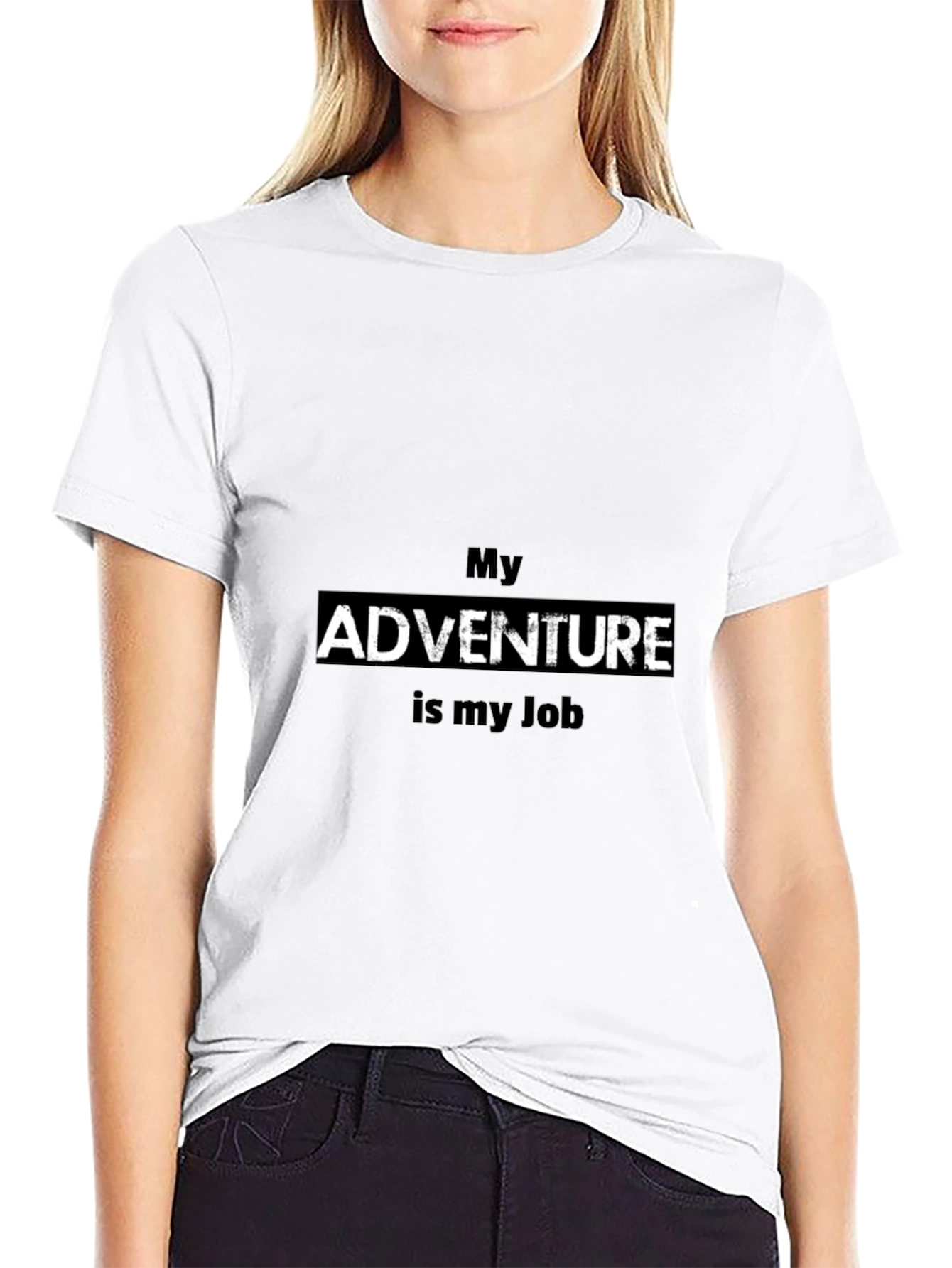 My Adventure Is My Job Black T-Shirt