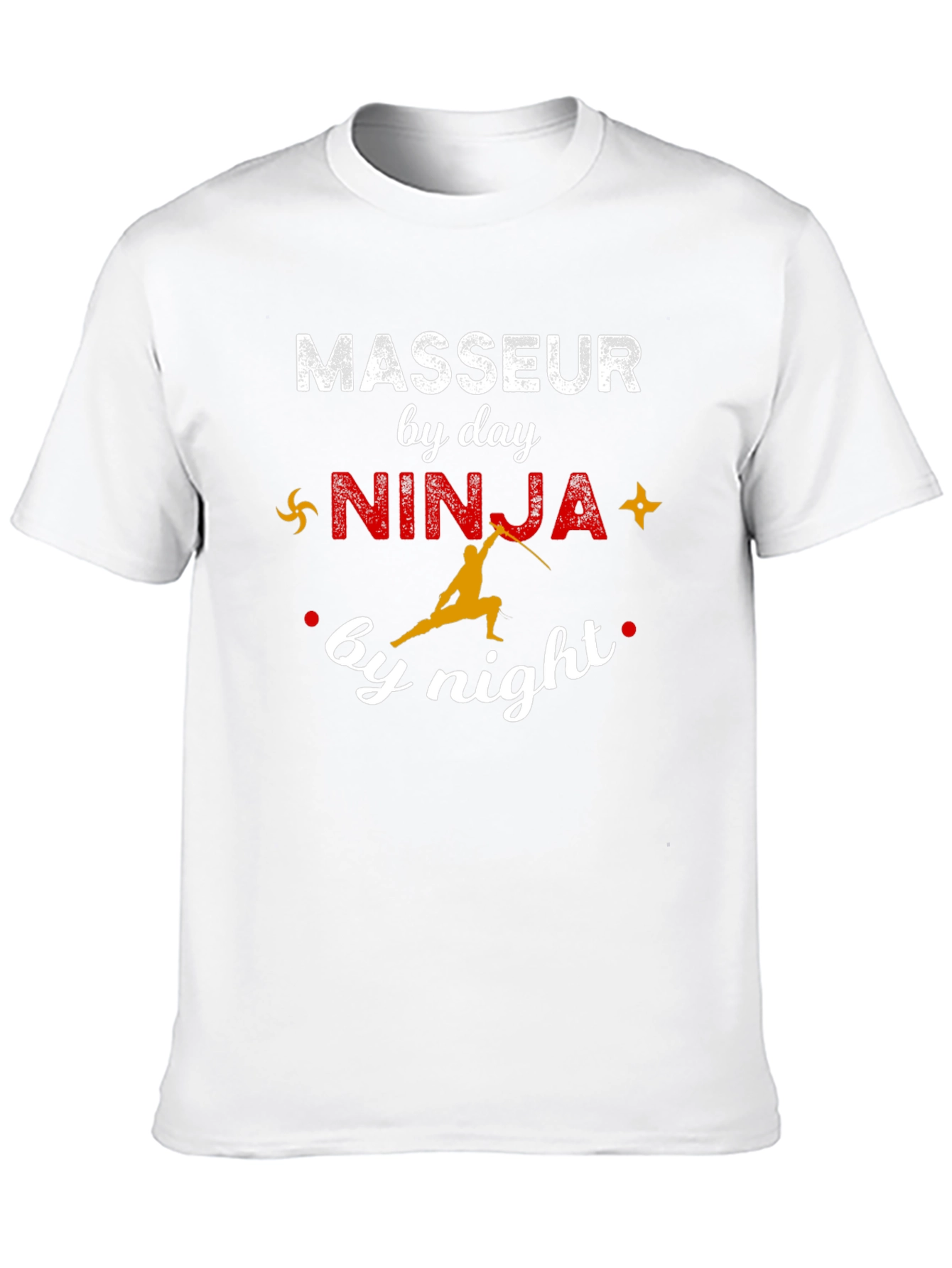 Masseur Ninja Black Graphic T-Shirt