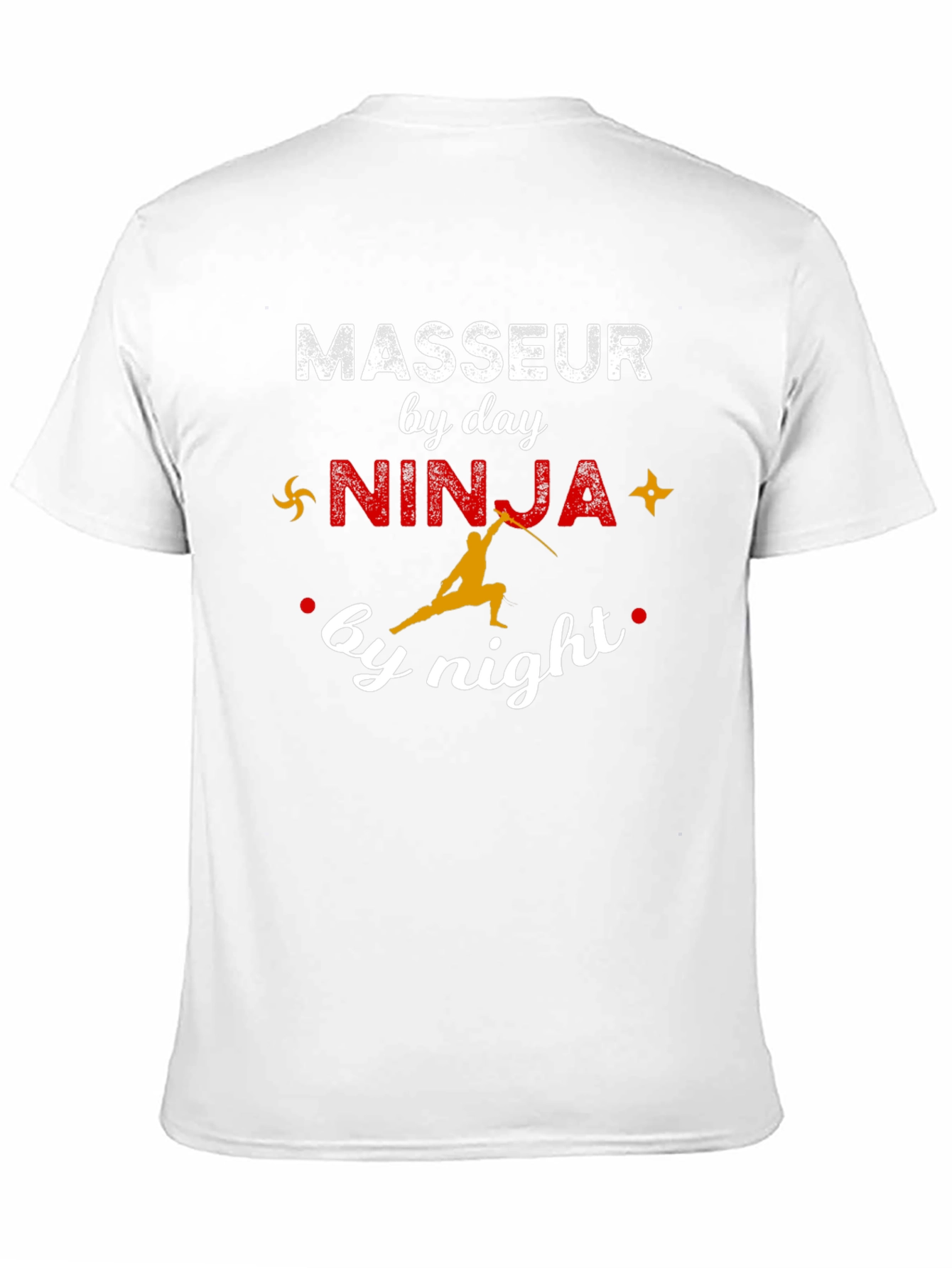 Masseur Ninja Black Graphic T-Shirt
