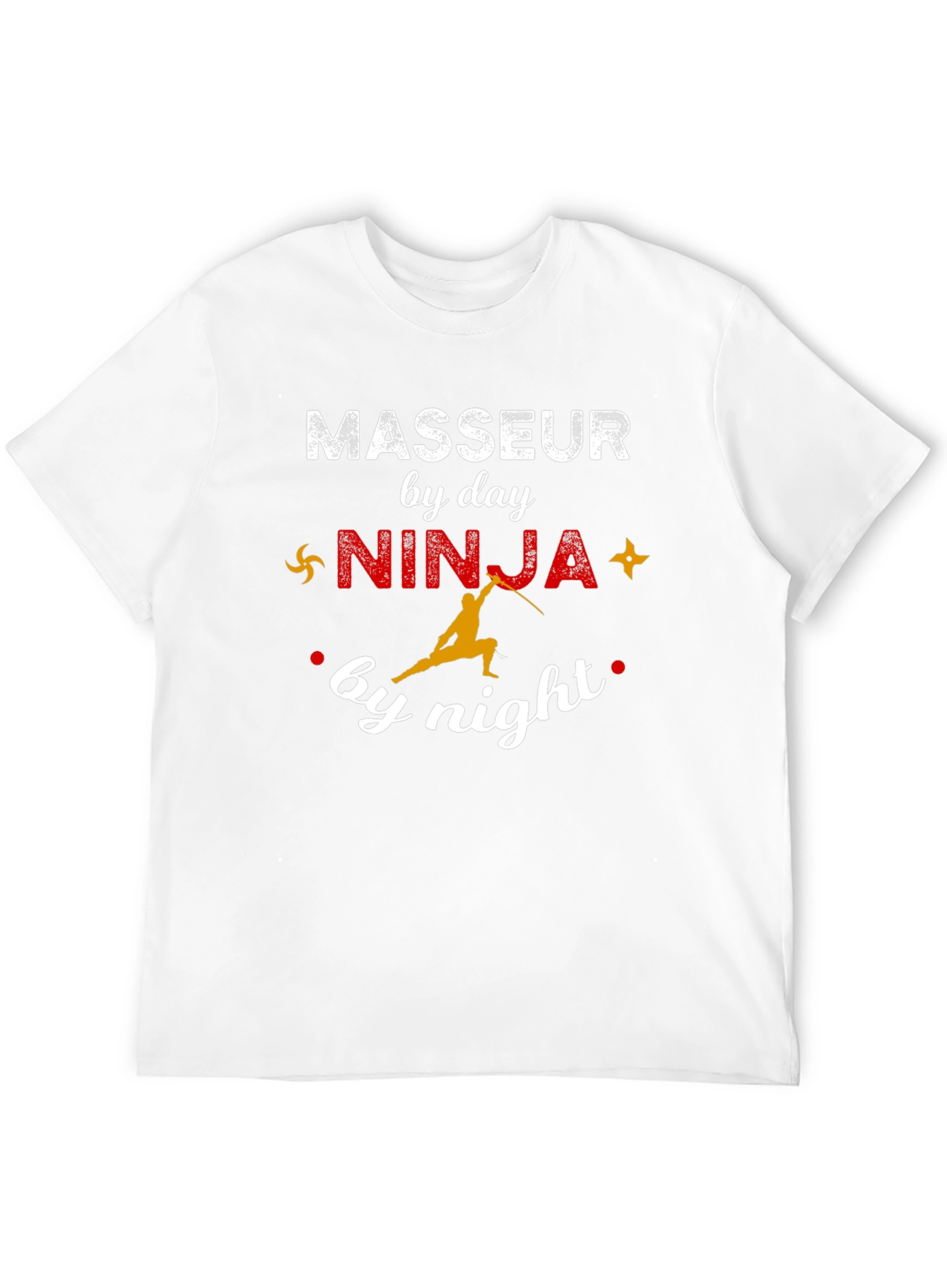 Masseur Ninja Black Graphic T-Shirt
