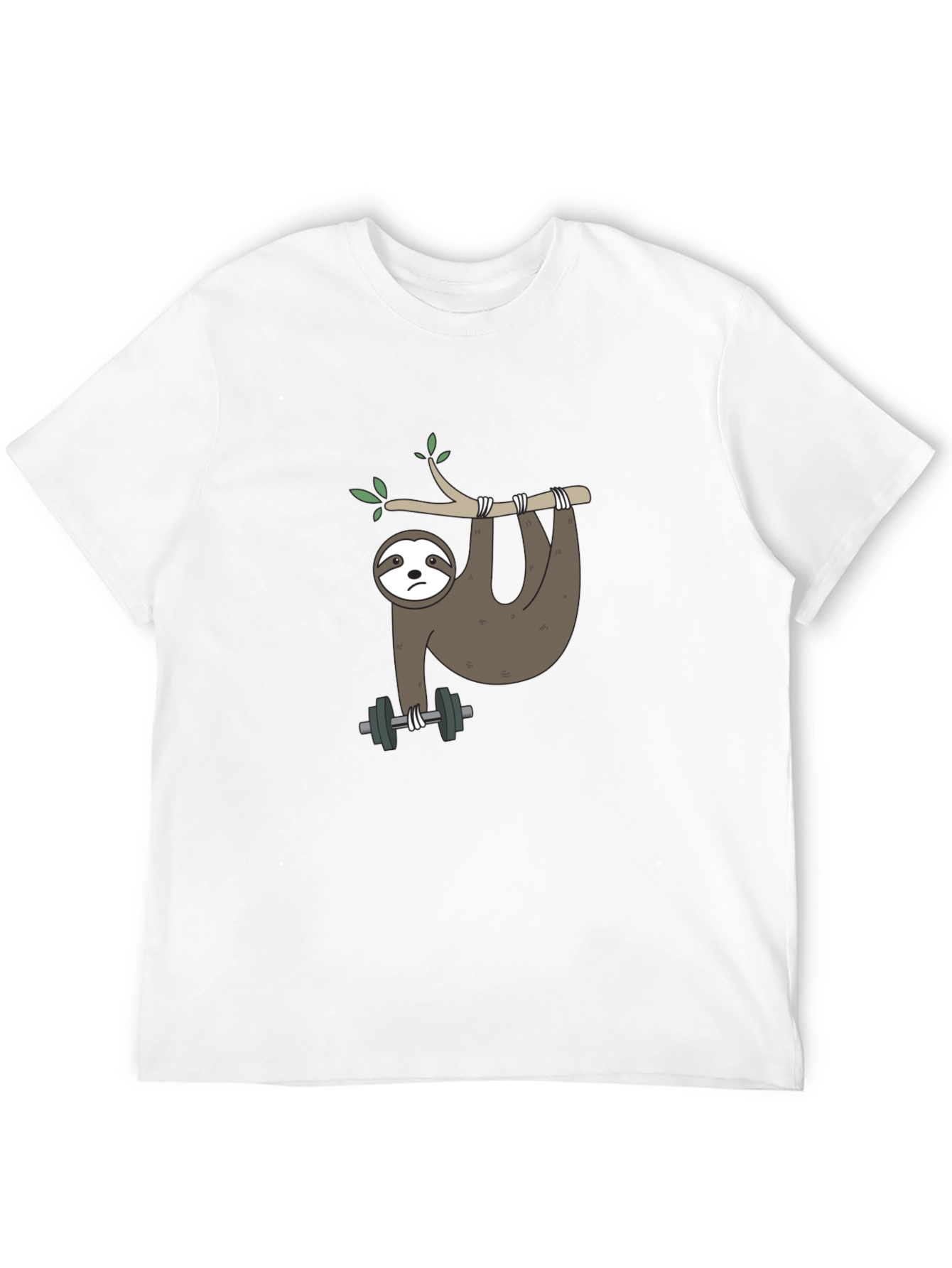 Sloth Lifting Weights Graphic Tee