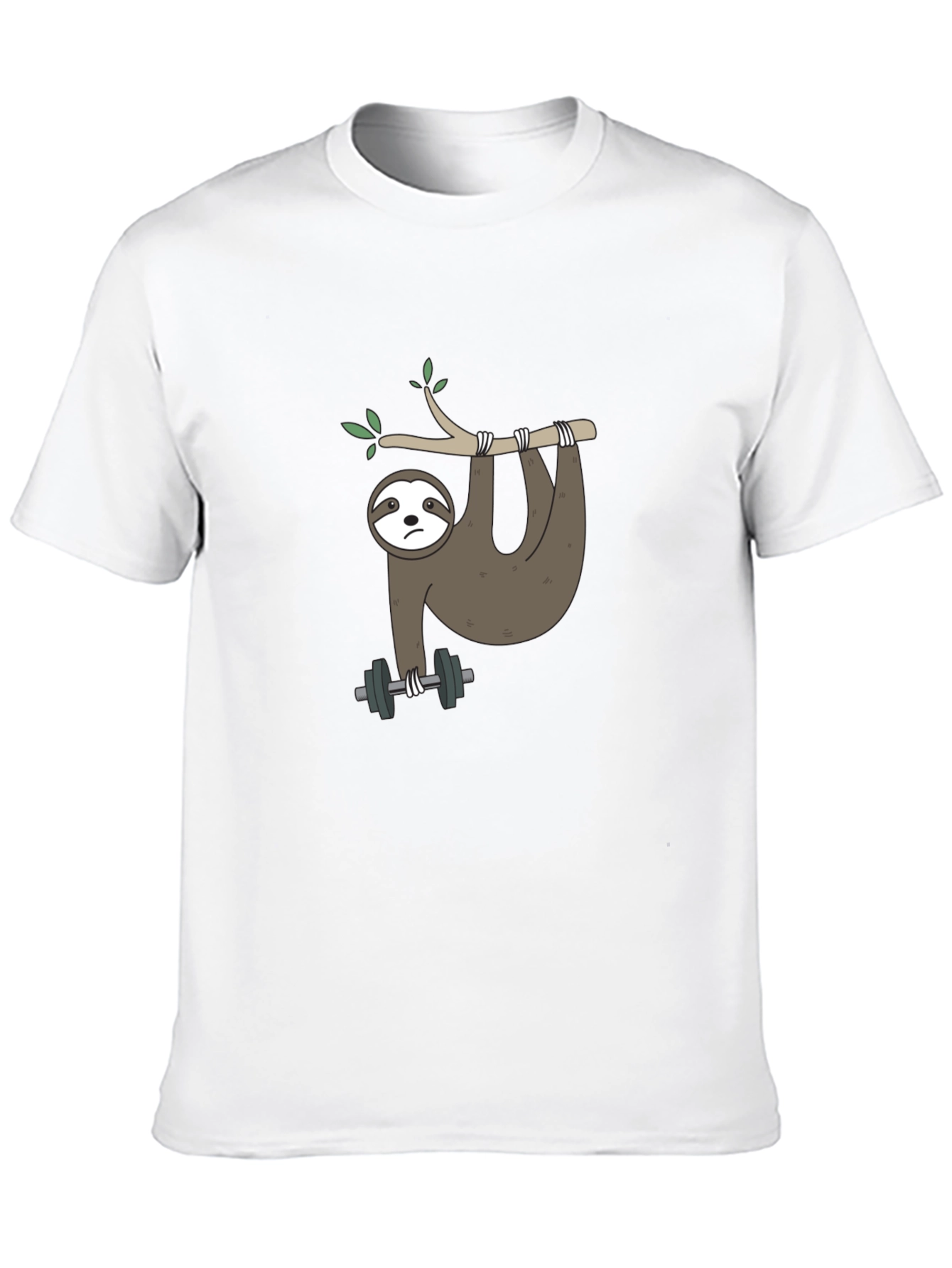 Sloth Lifting Weights Graphic Tee