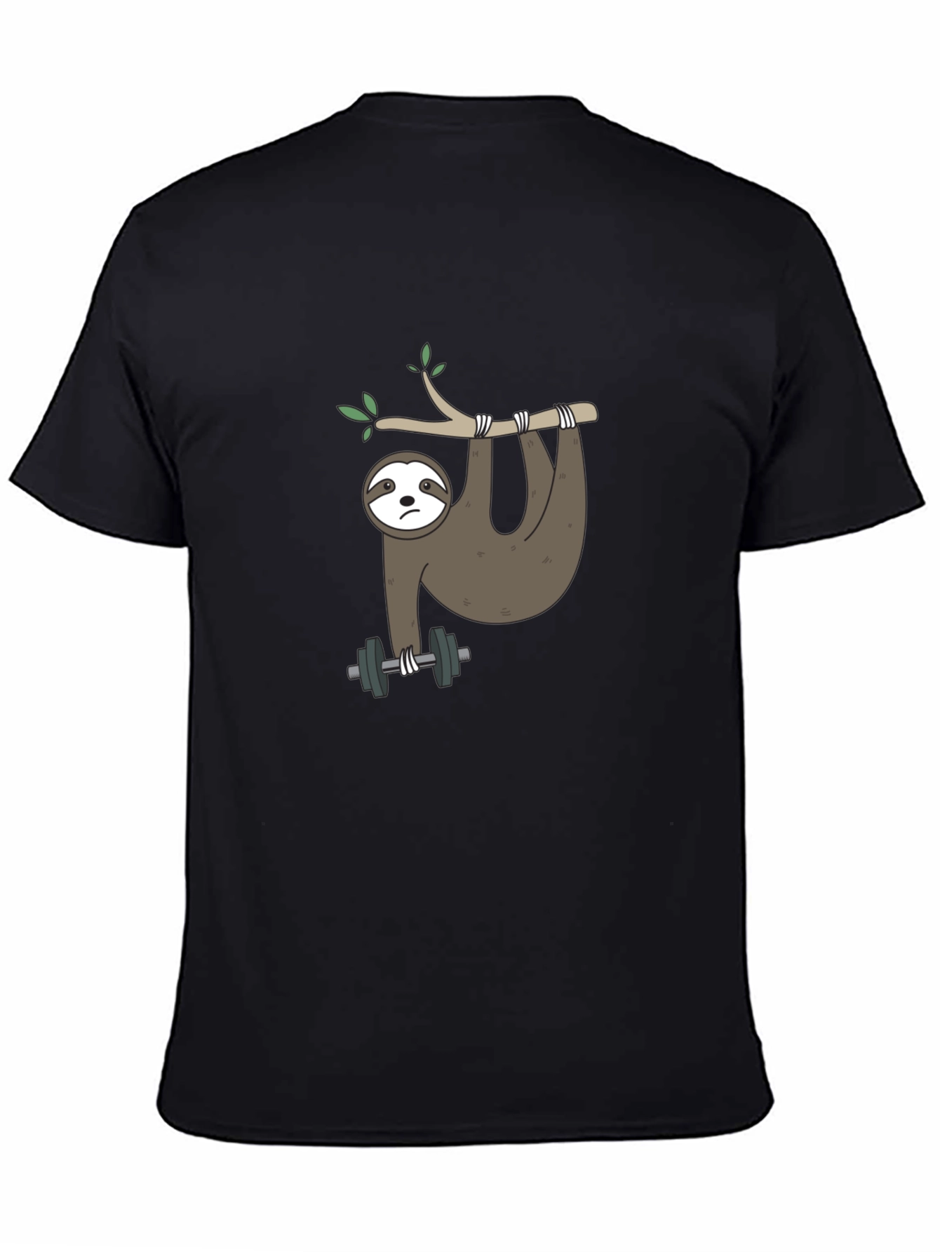 Sloth Lifting Weights Graphic Tee