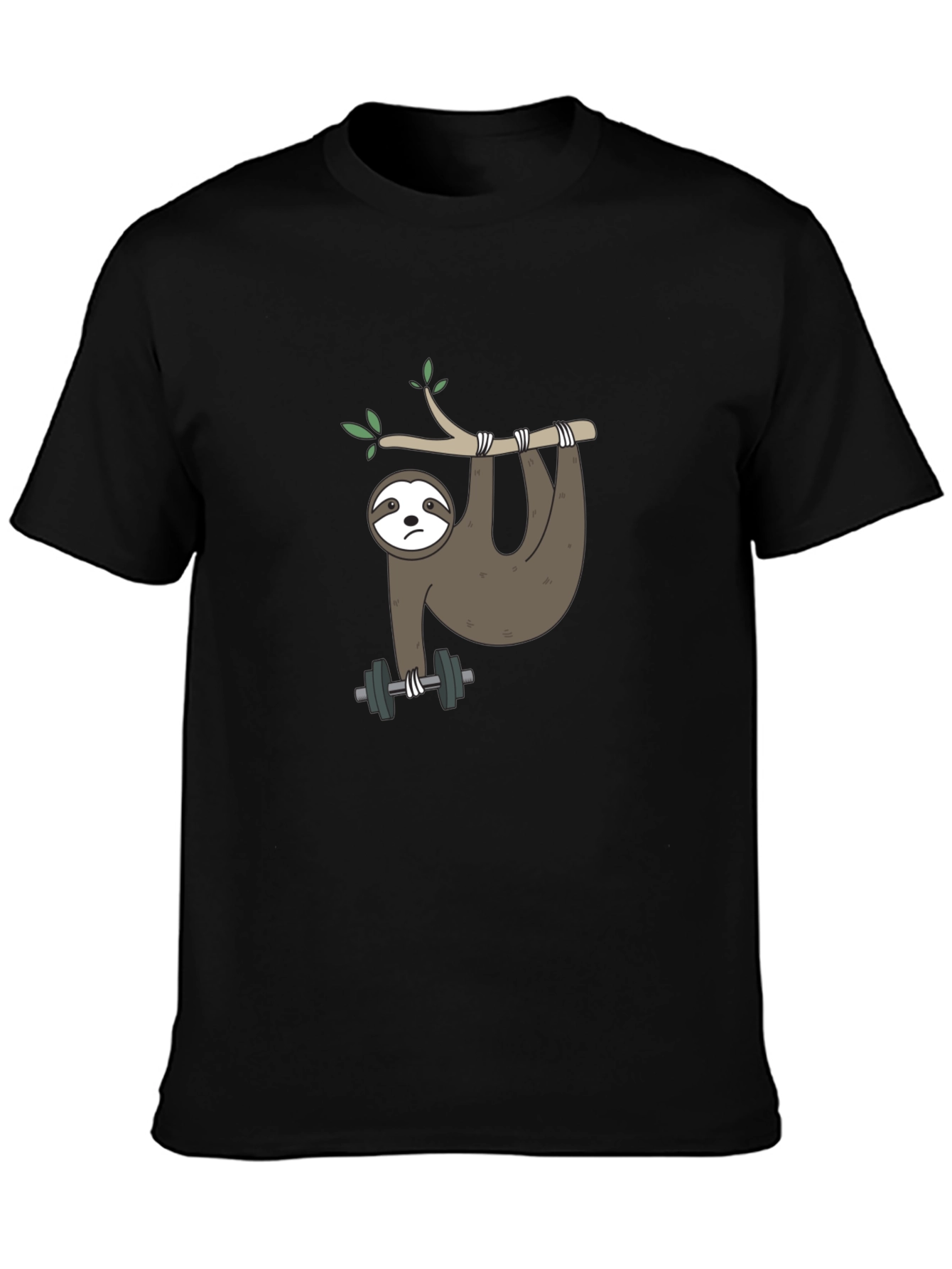 Sloth Lifting Weights Graphic Tee