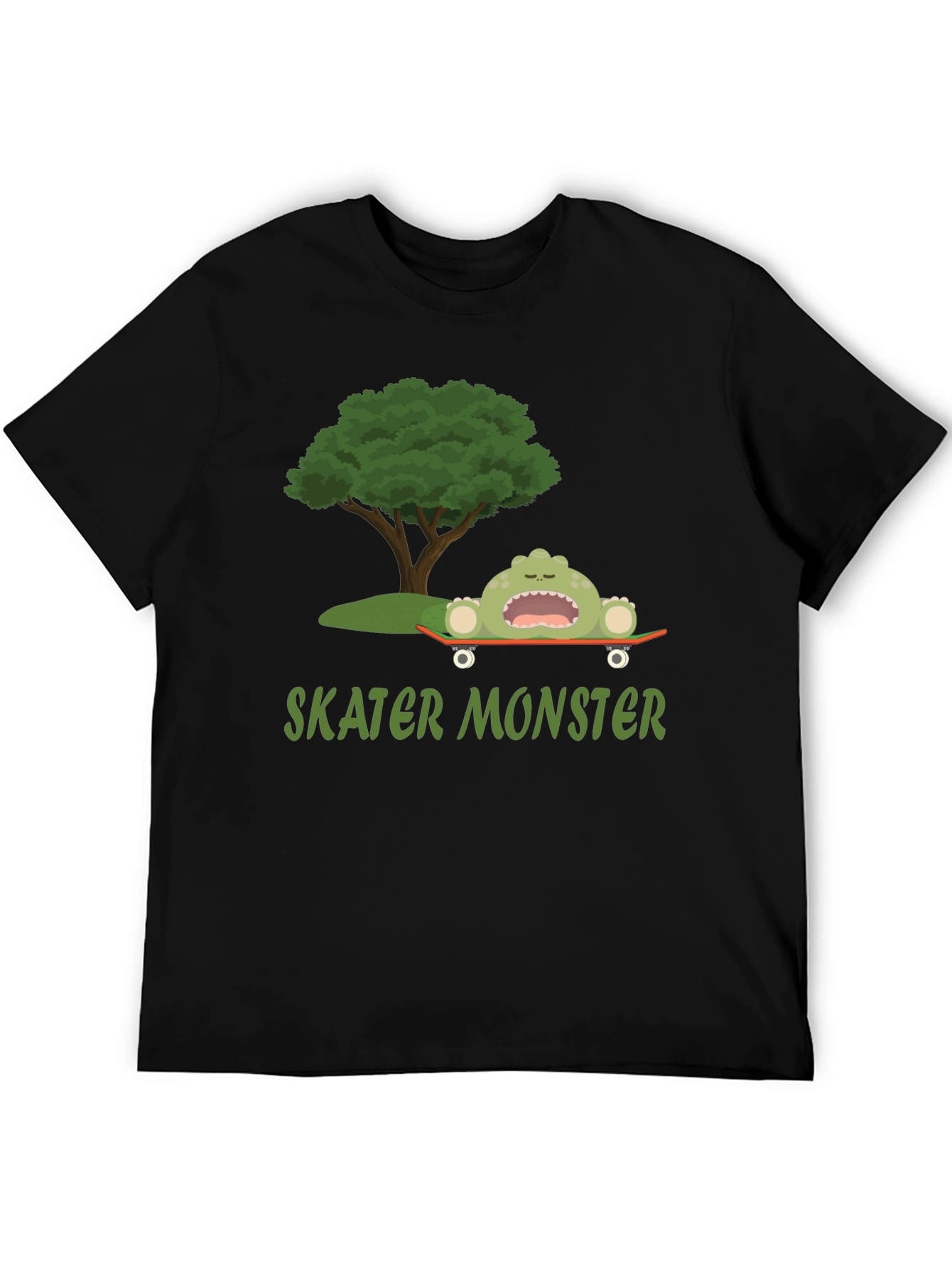 Skater Monster Graphic T-Shirt - Fun and Unique Design