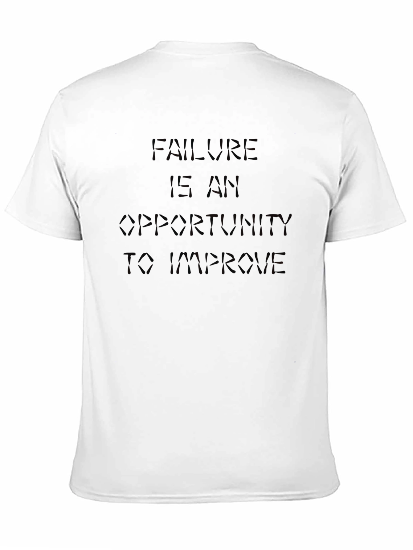 Motivational Black T-Shirt: Failure Is Opportunity