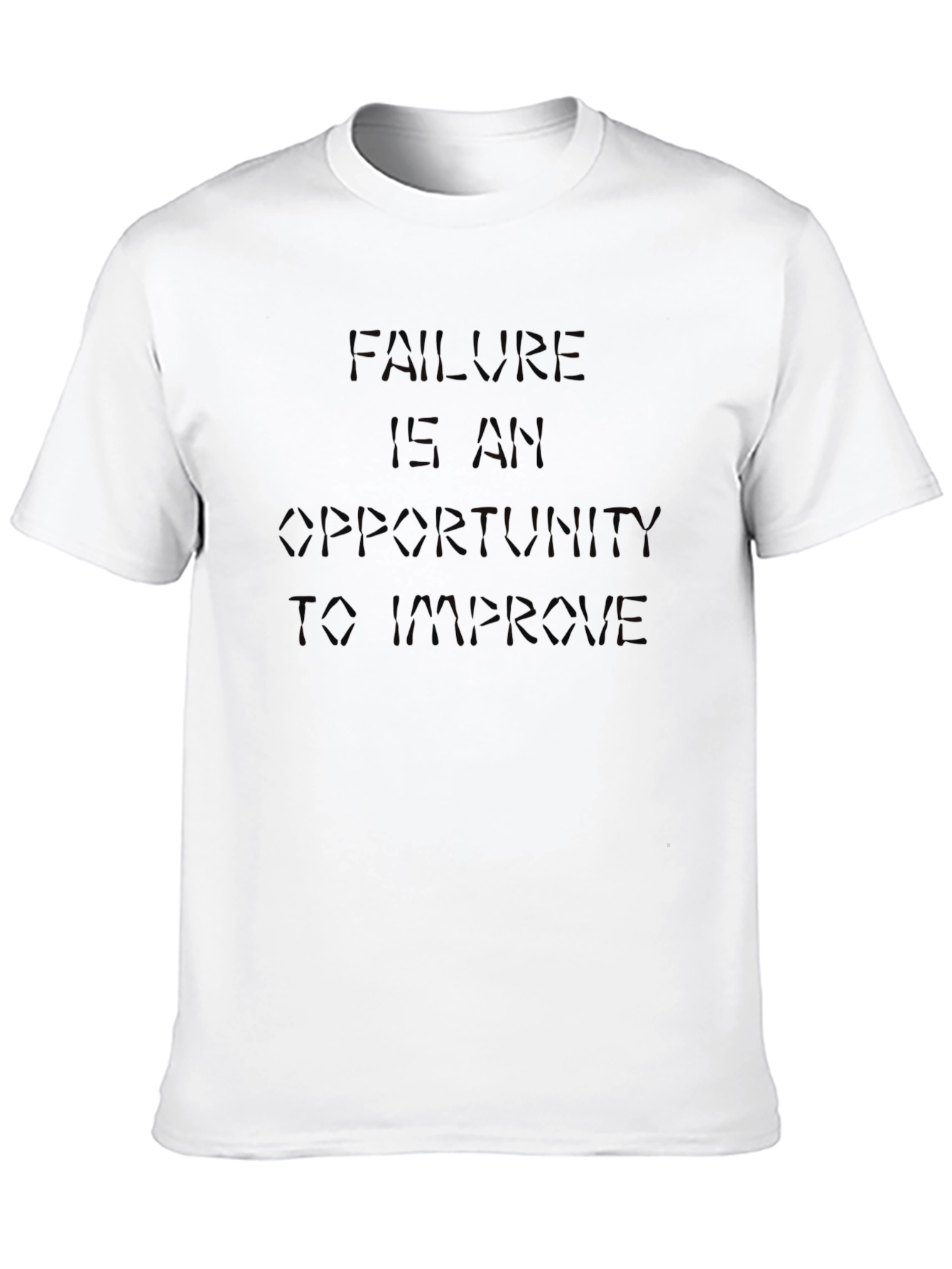 Motivational Black T-Shirt: Failure Is Opportunity